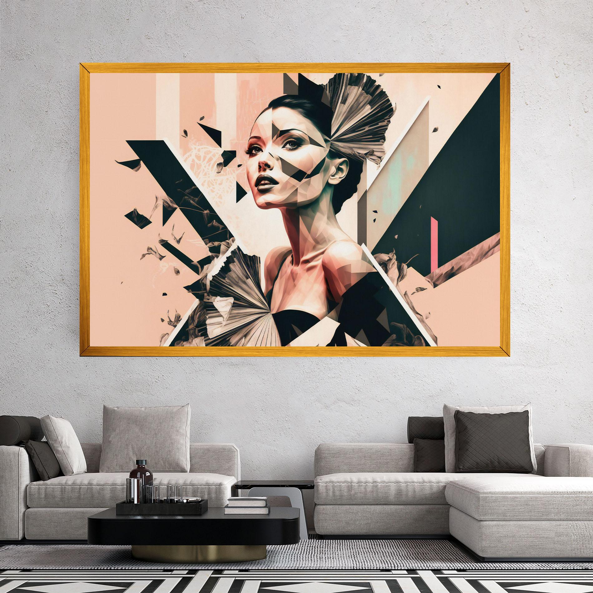 Leinwandbild Fashionista Design mockup 2