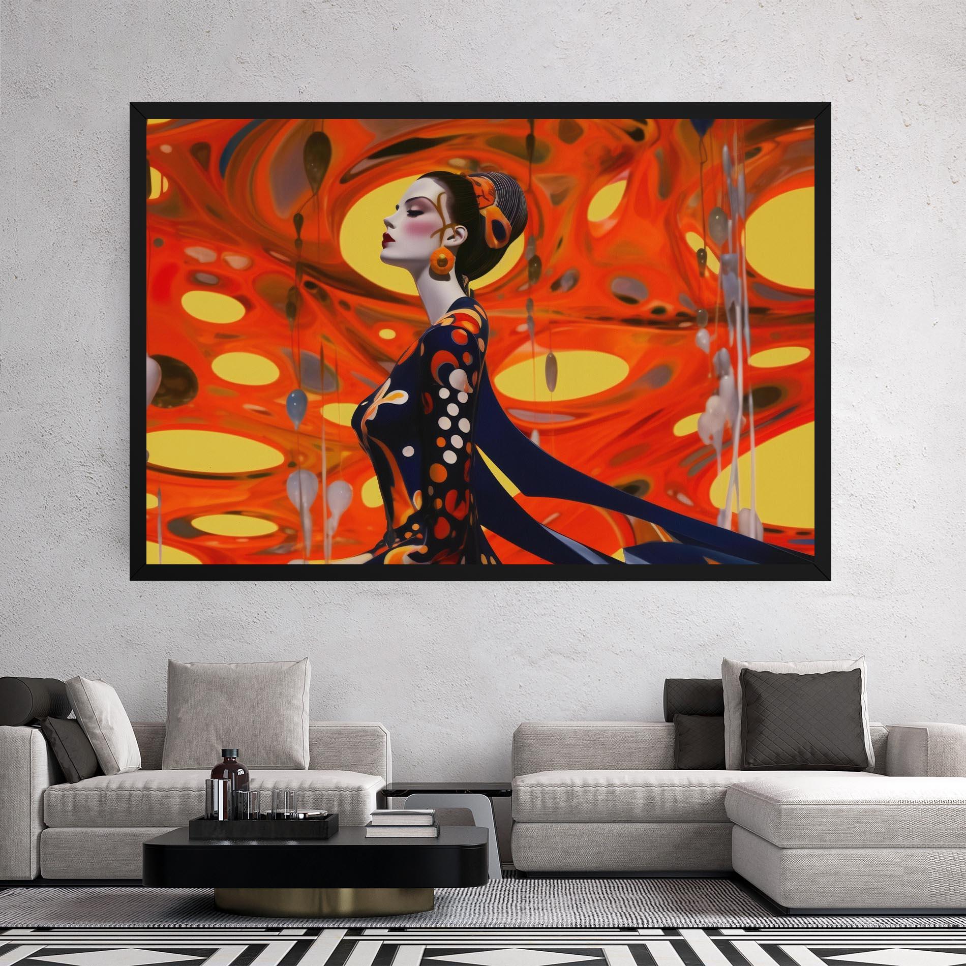 Leinwandbild Big Orange Accesories mockup 2