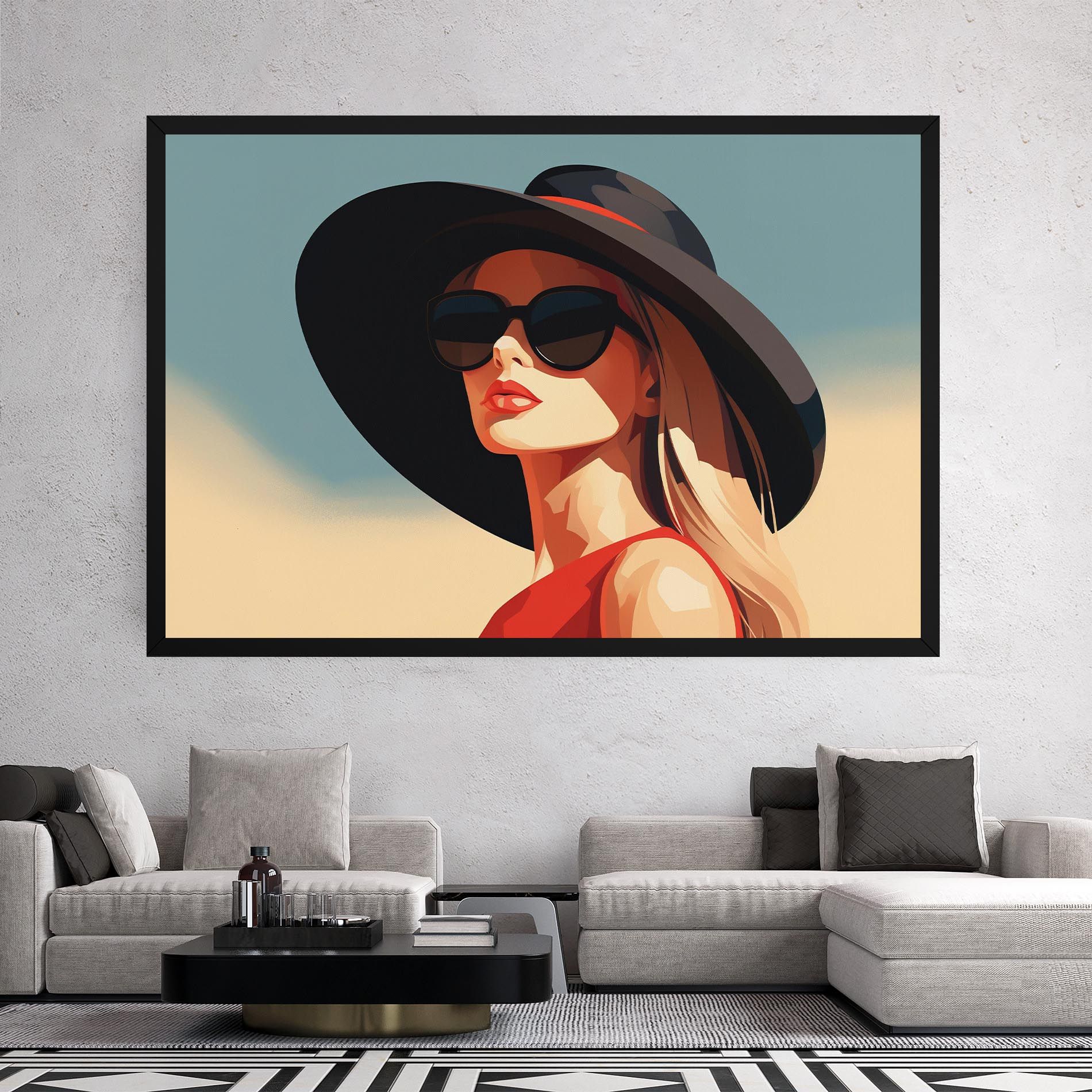 Caucasian Glamor Model mockup 2