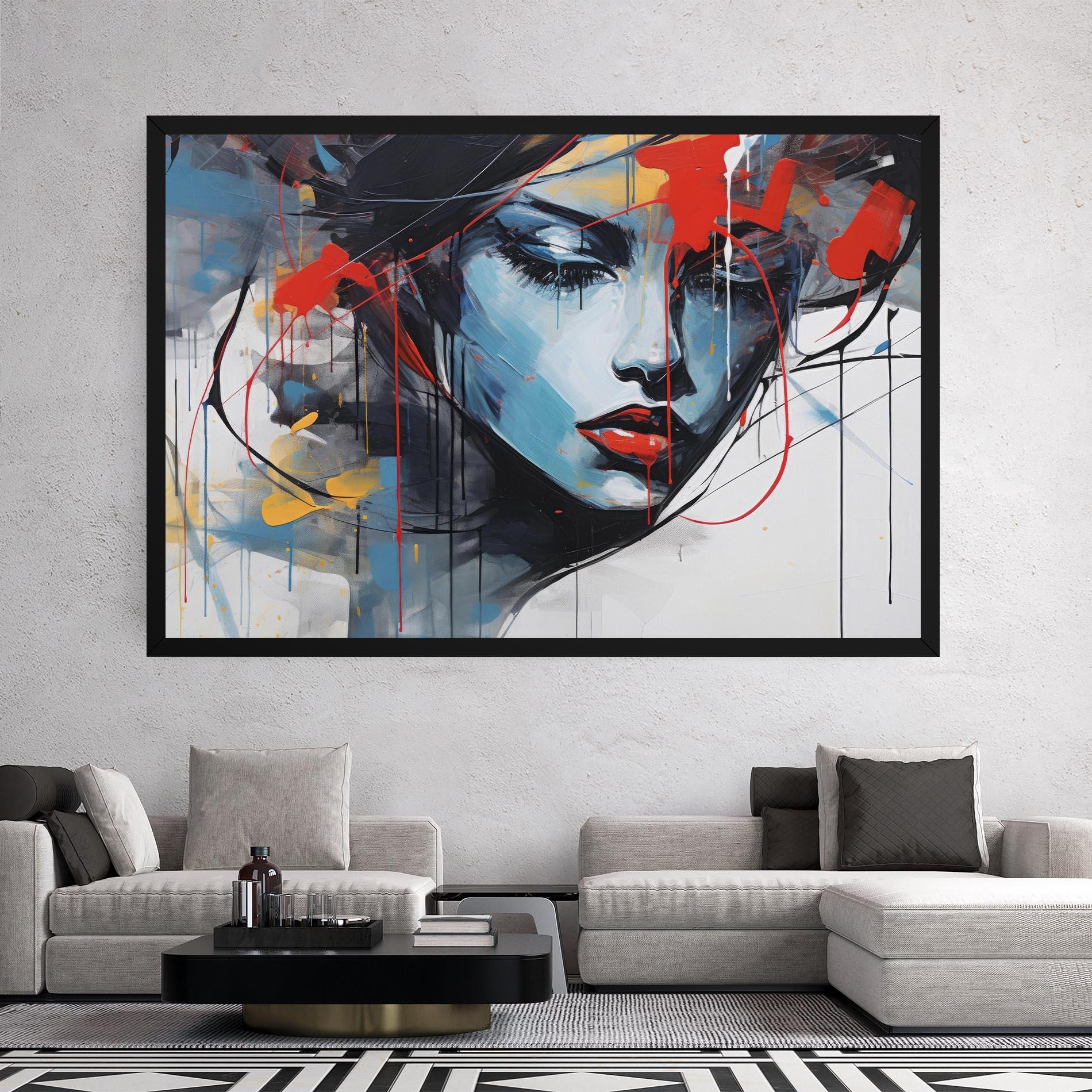 Leinwandbild Edgy Woman mockup 2