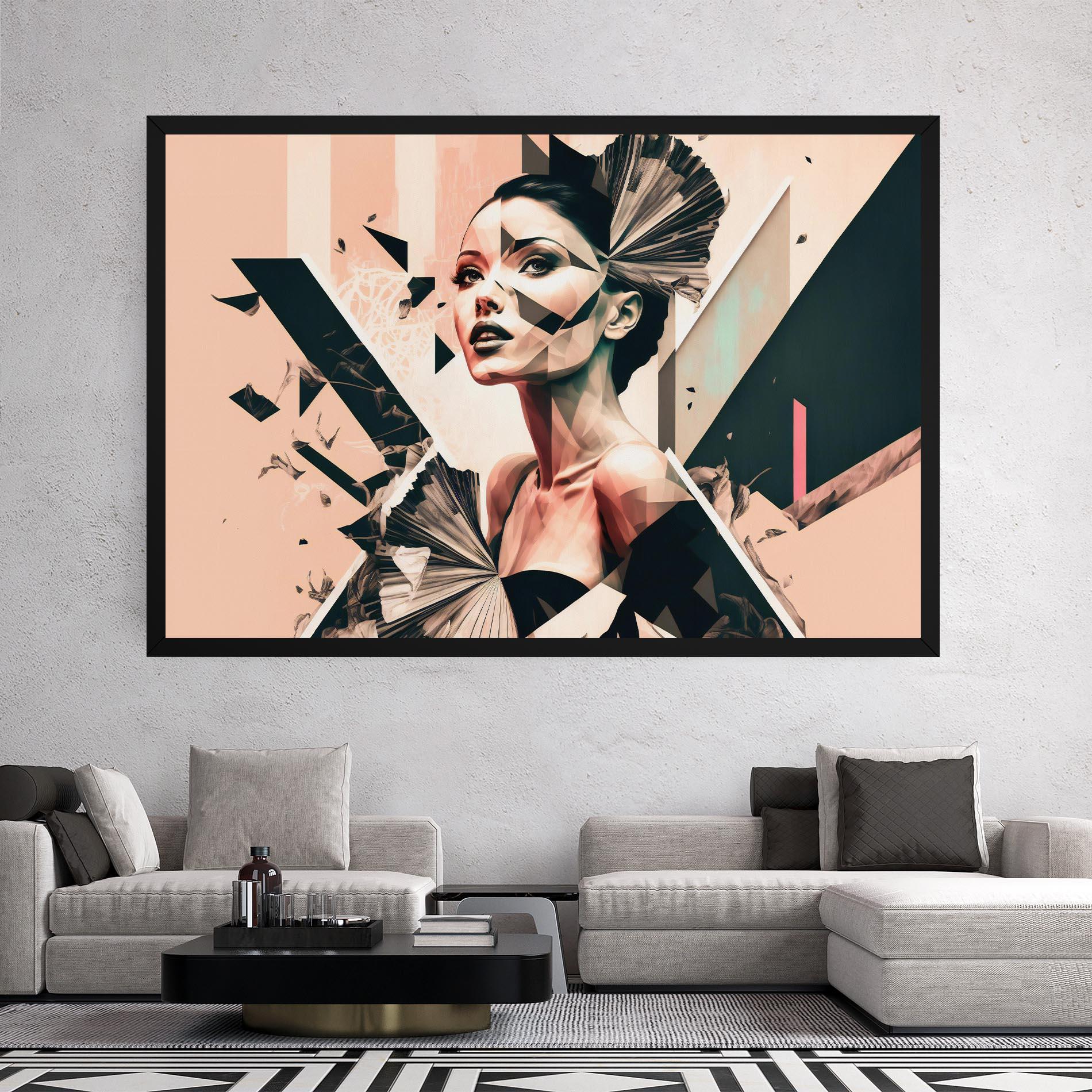 Leinwandbild Fashionista Design mockup 2