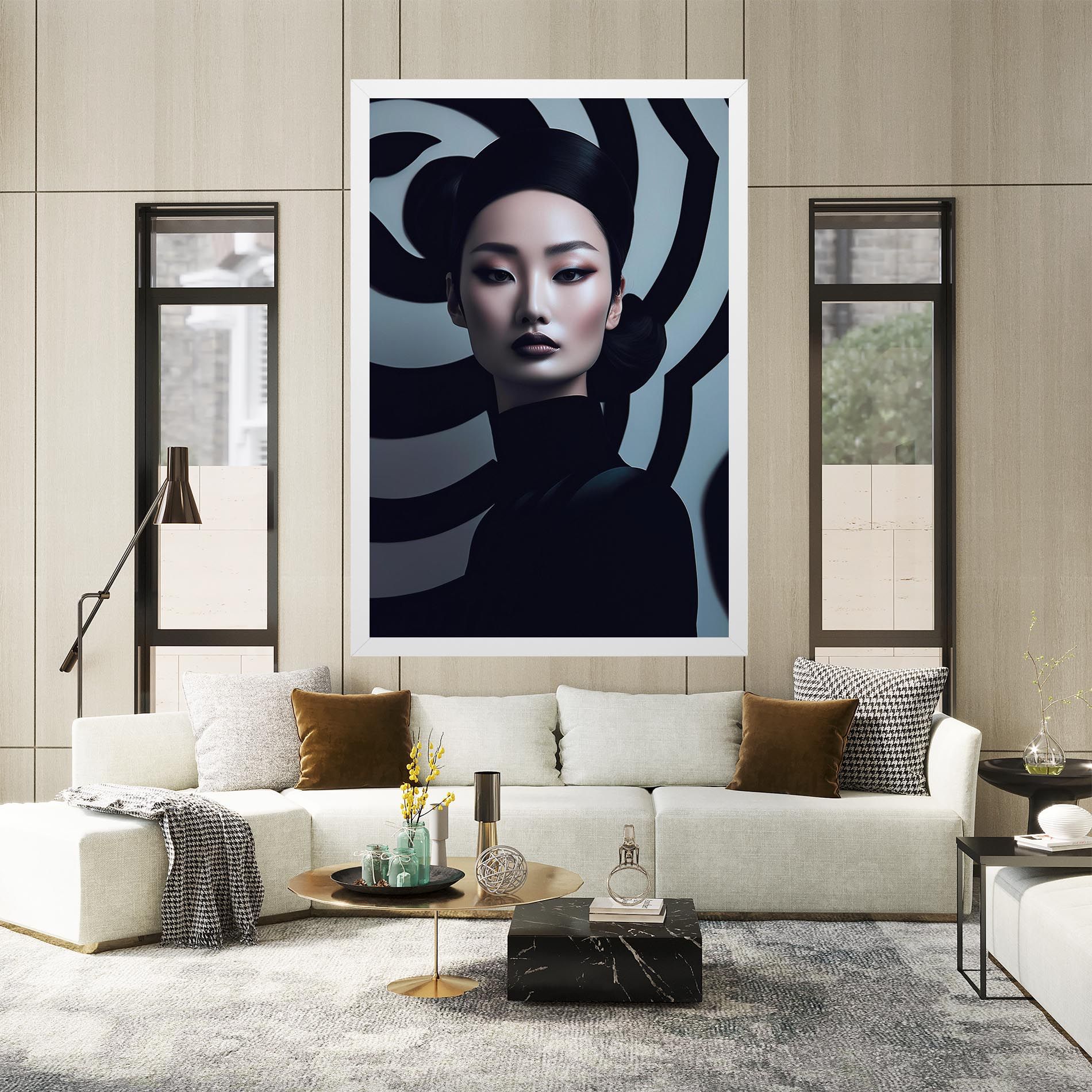 Asiatic Black Outfit mockup 2