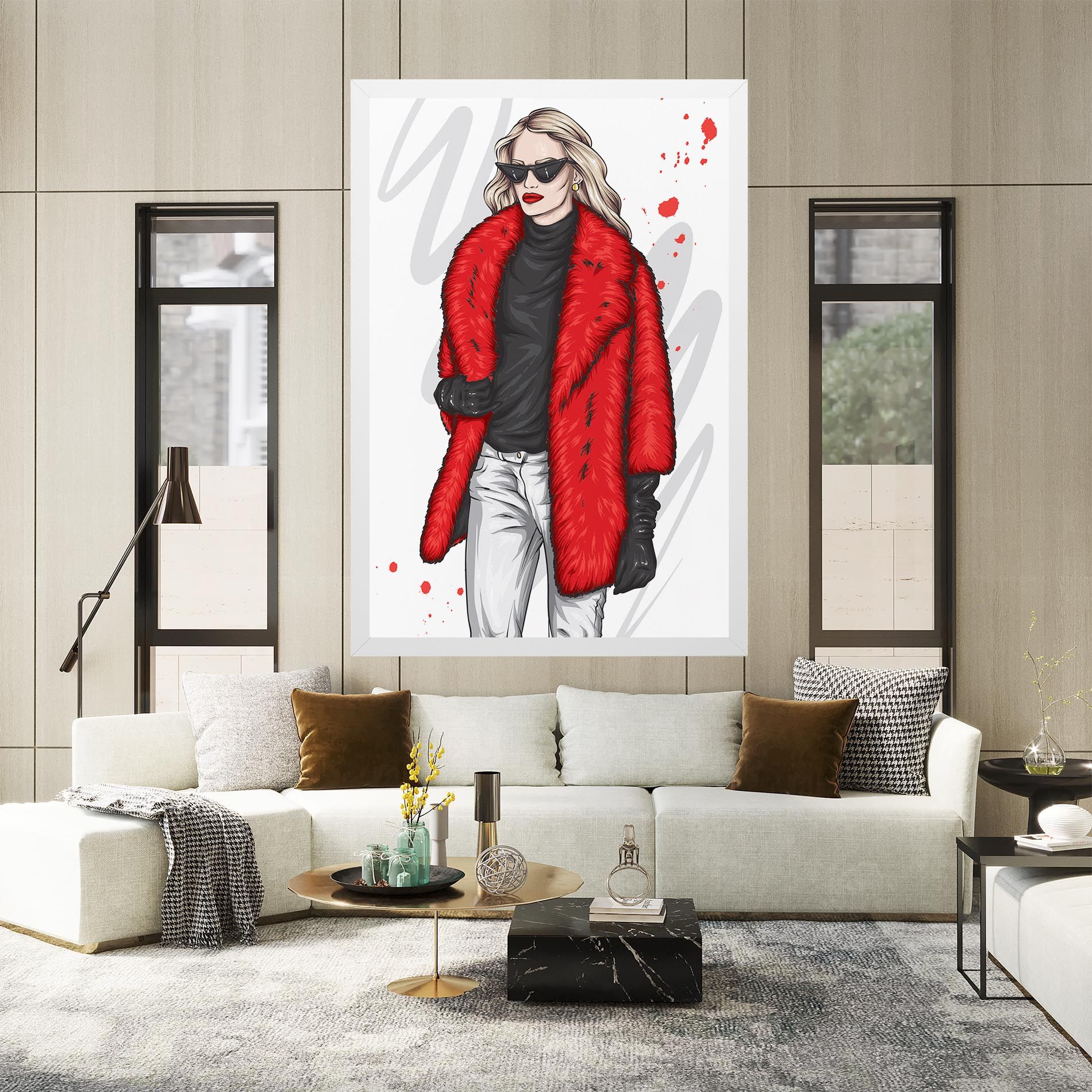 Black Blouse Woman mockup 2