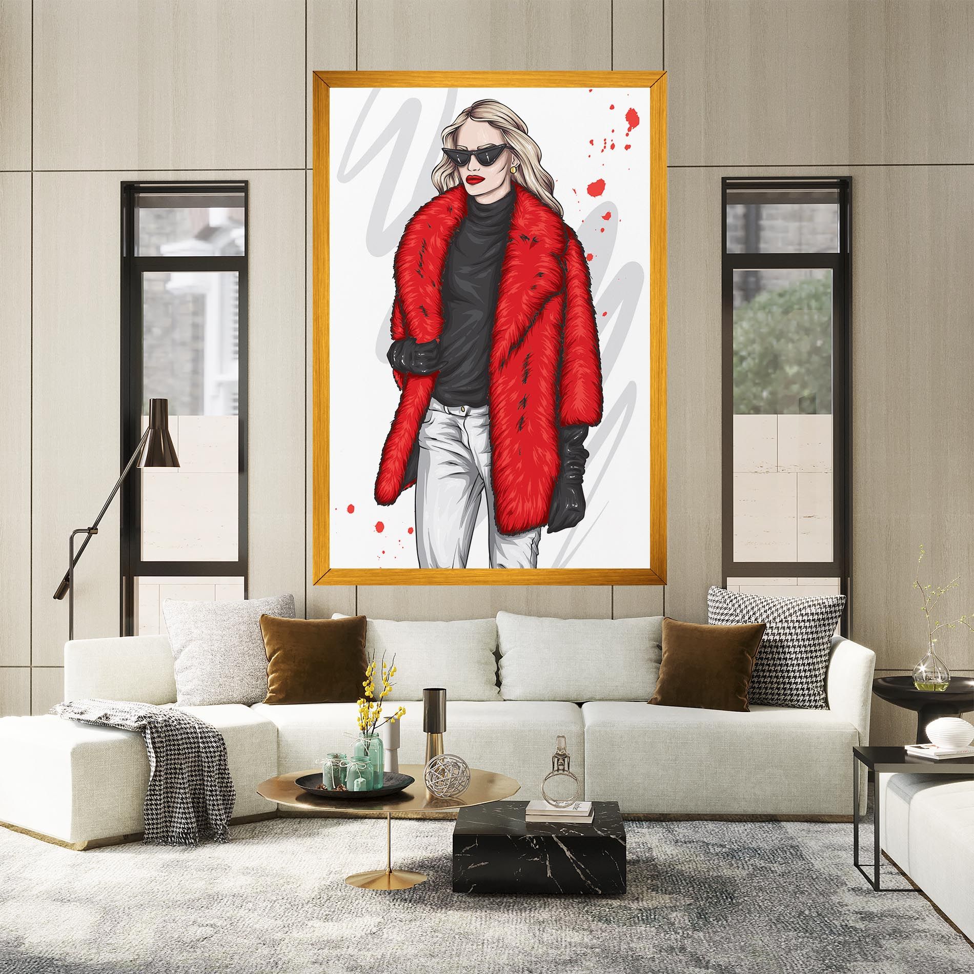 Black Blouse Woman mockup 2