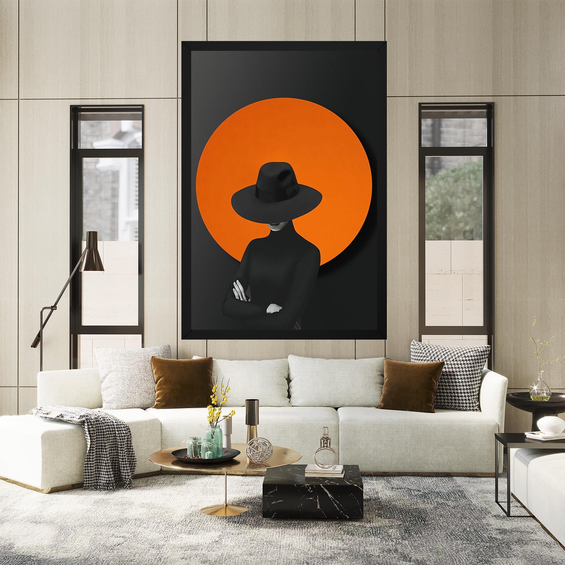 Leinwandbild Black Fashion mockup 2