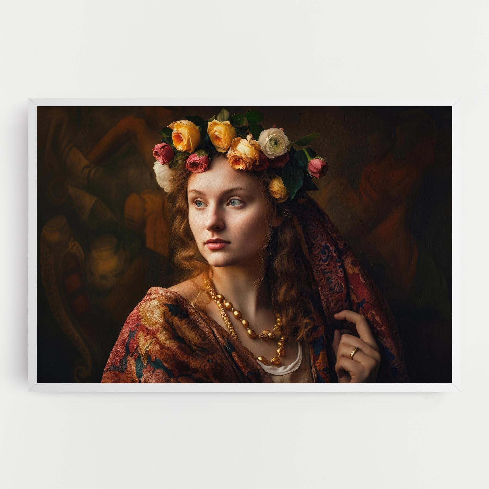 Leinwandbild Renaissance Woman mockup 0