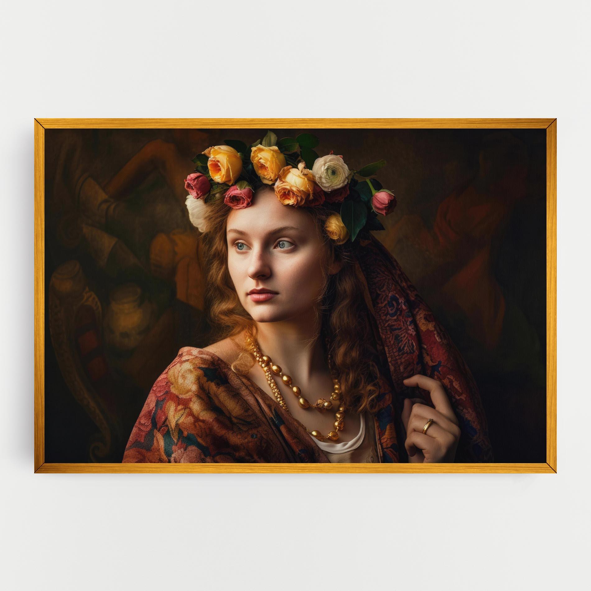 Leinwandbild Renaissance Woman mockup 0