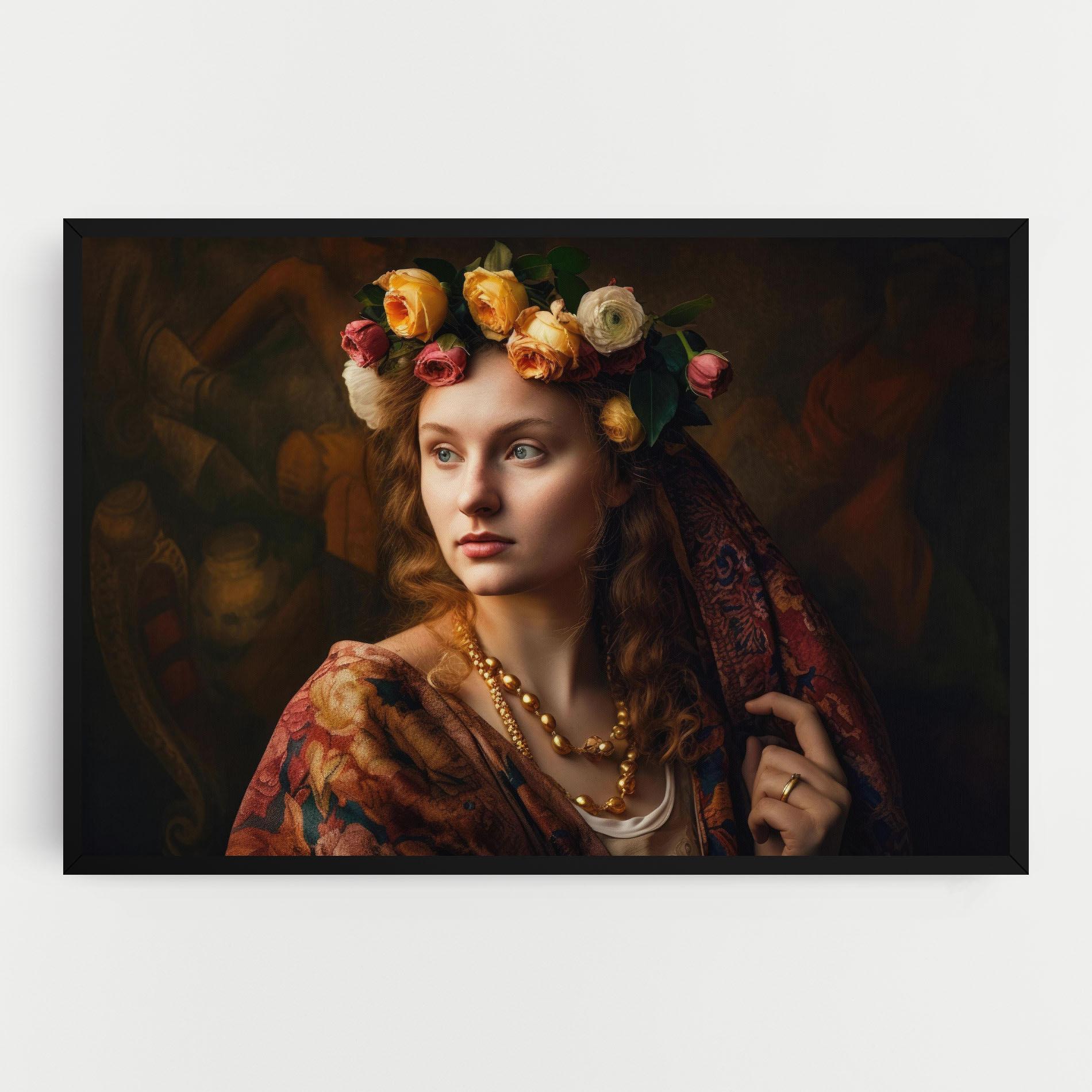 Leinwandbild Renaissance Woman mockup 0