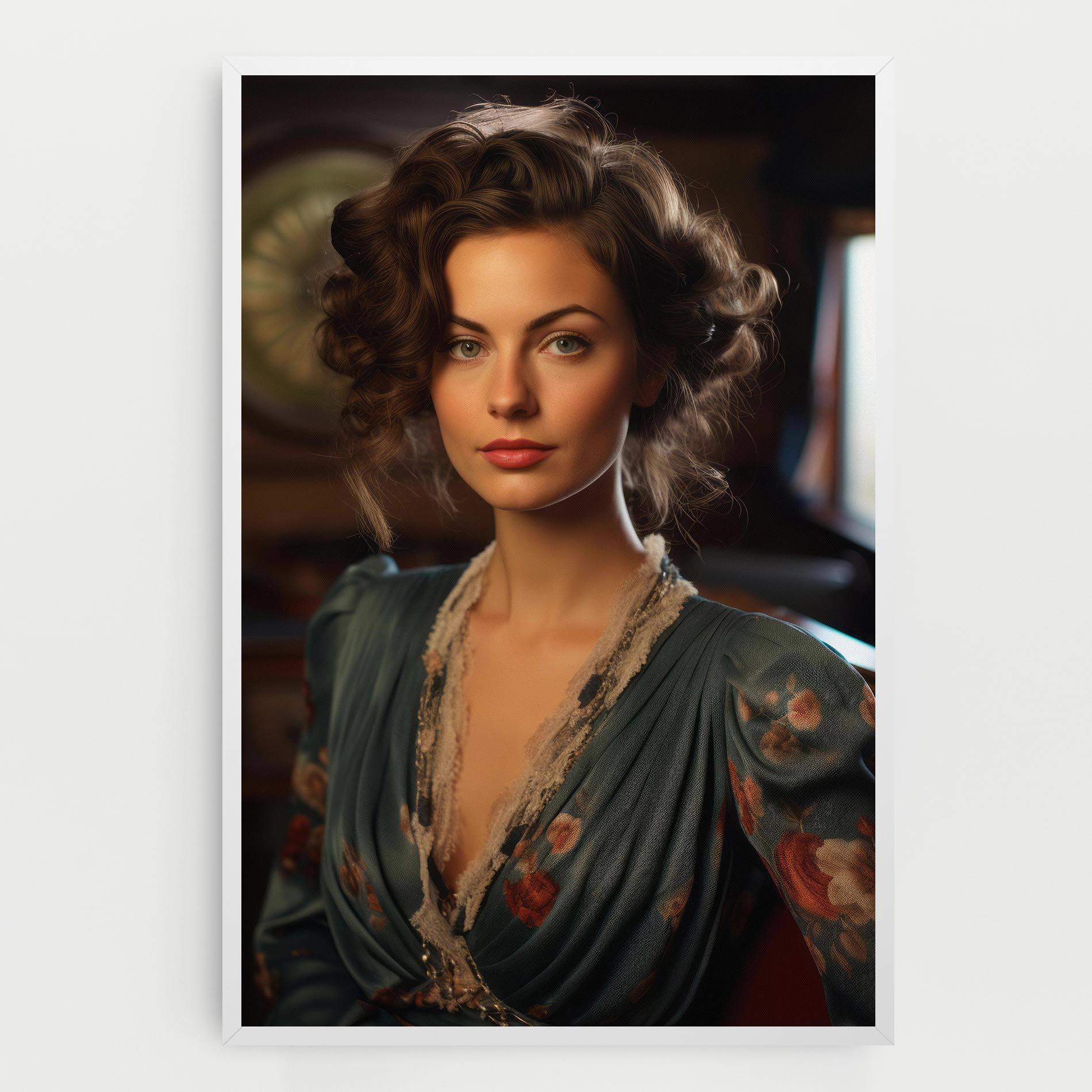 Leinwandbild Pink Flowers Dress mockup 0