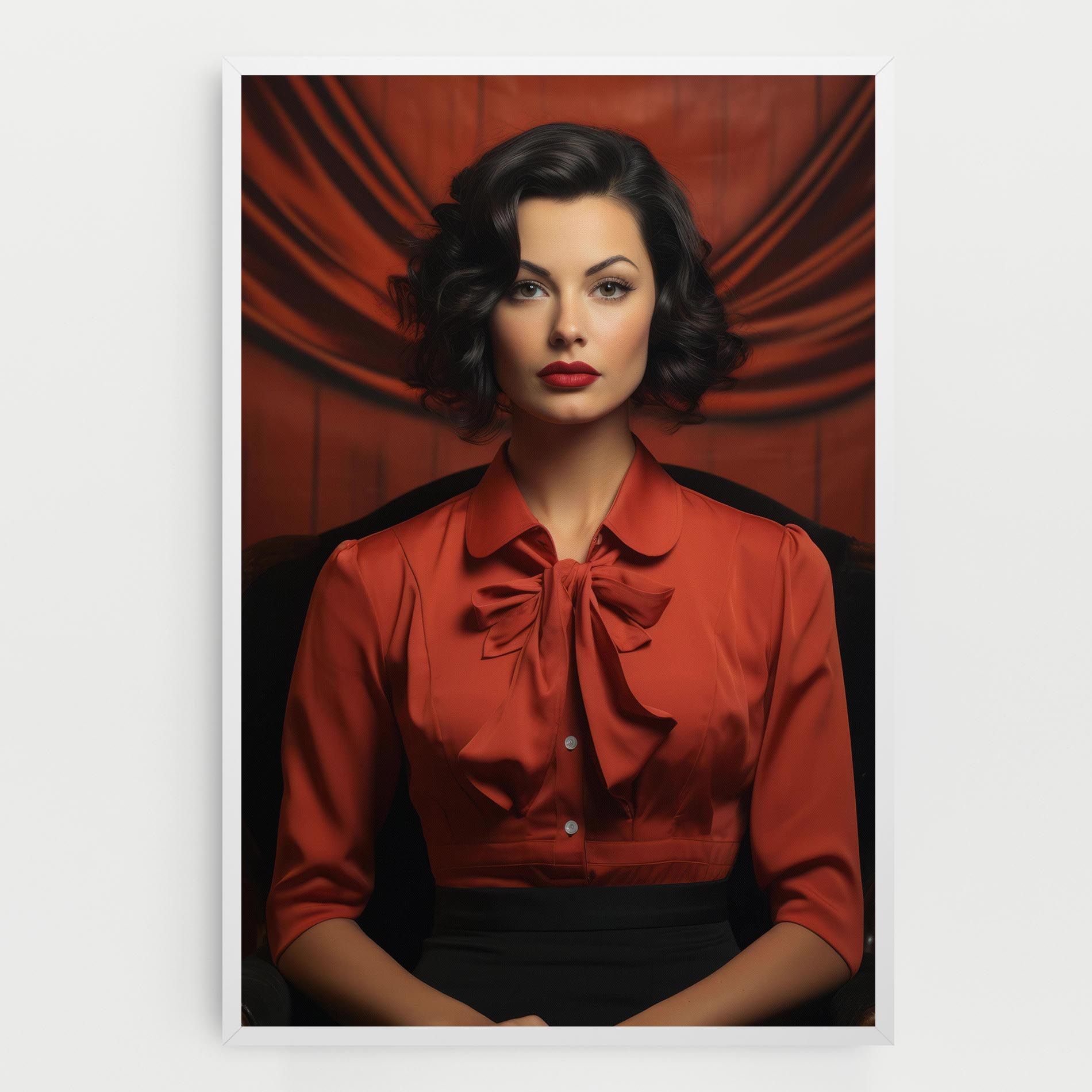 Pretty Red Blouse mockup 0