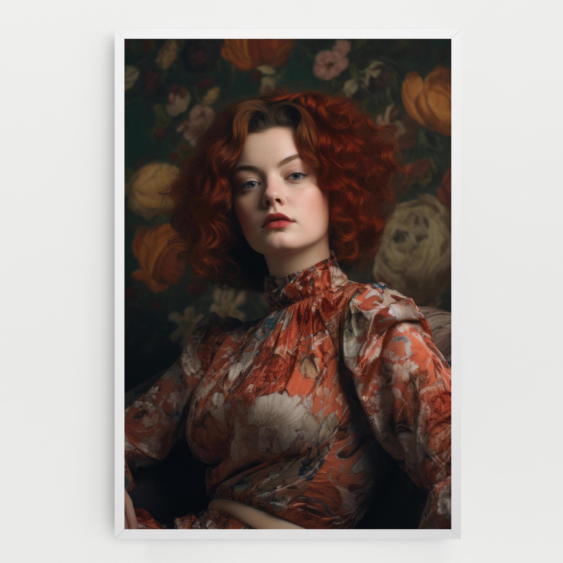 Leinwandbild Red Vintage Hair mockup 0