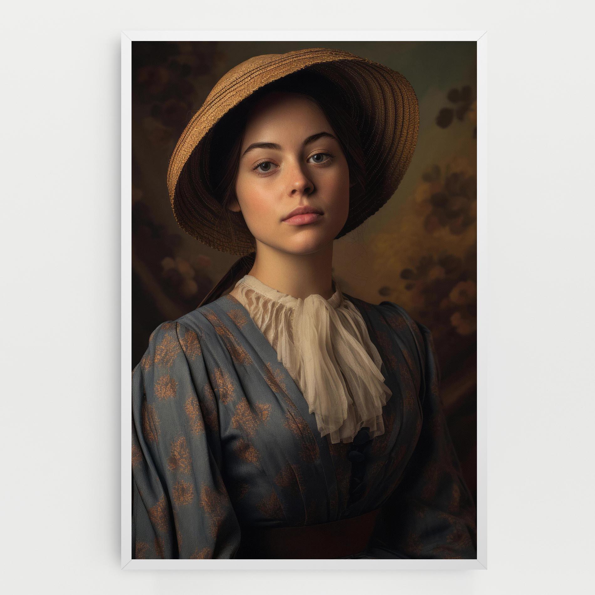 Leinwandbild Vintage Blue Dress mockup 0