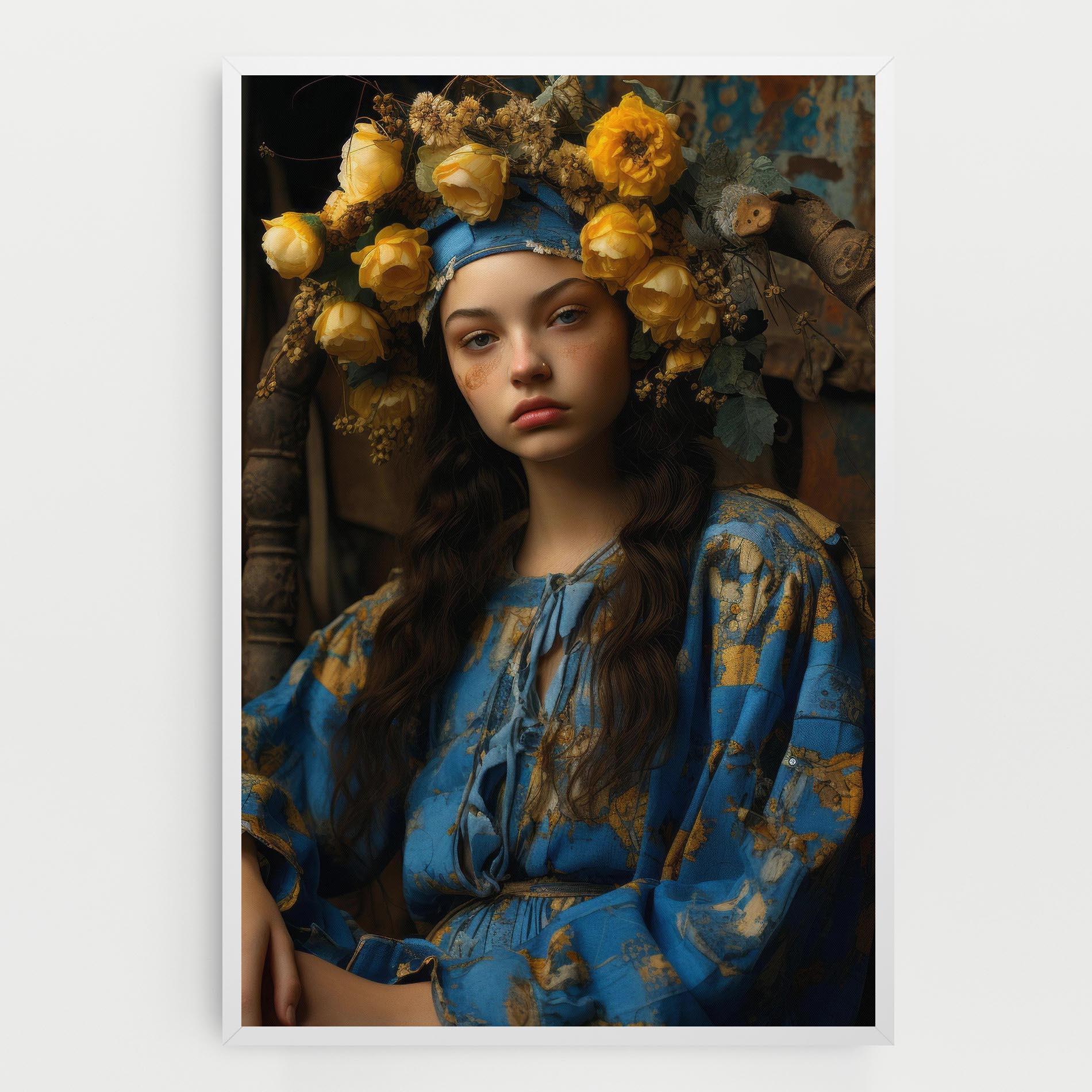 Leinwandbild Yellow Rose Dress mockup 0