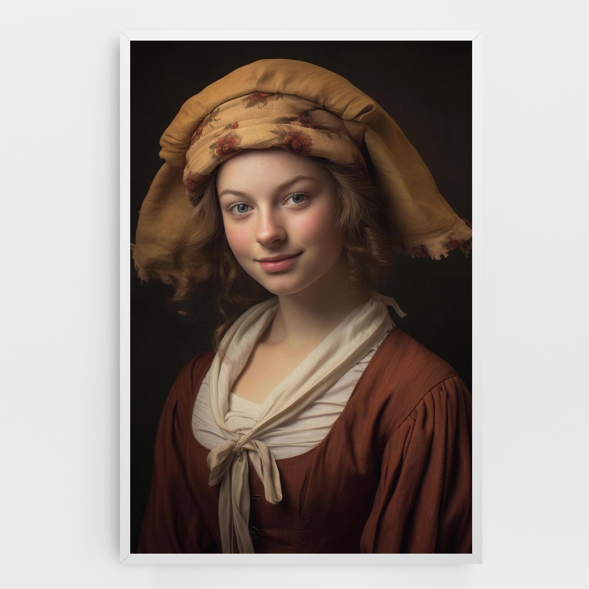 Young Vintage Woman mockup 0