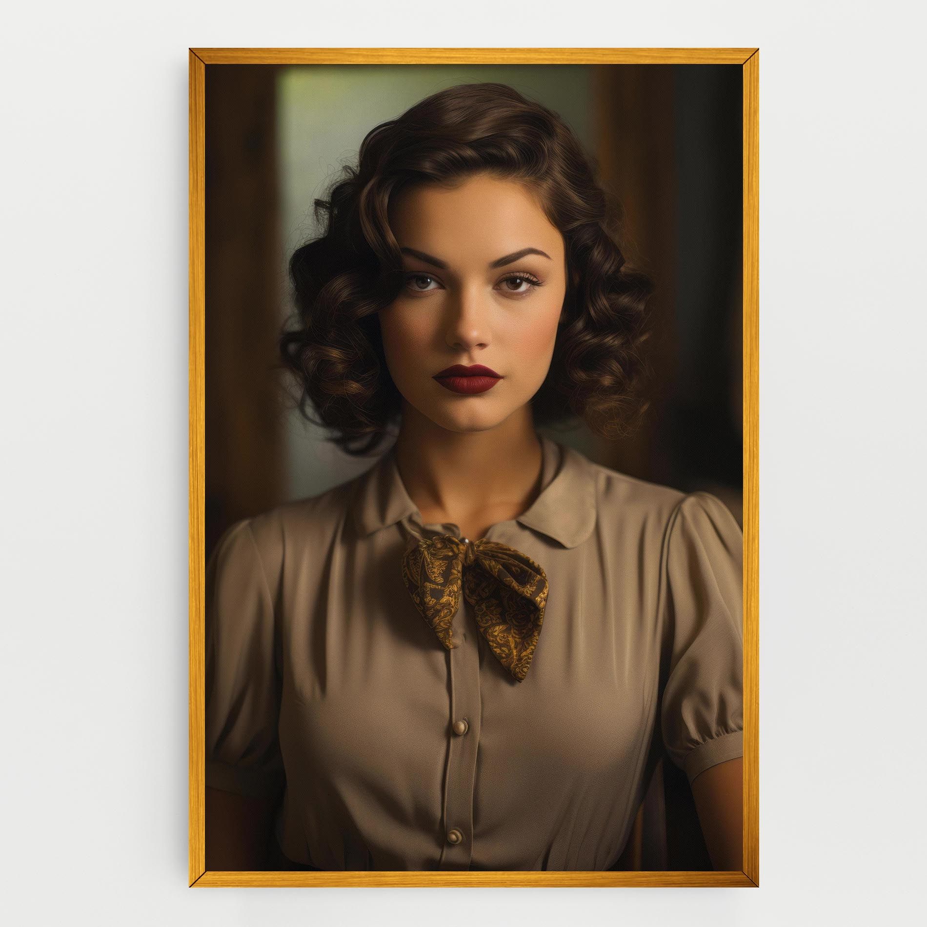 Beige Vintage Blouse mockup 0