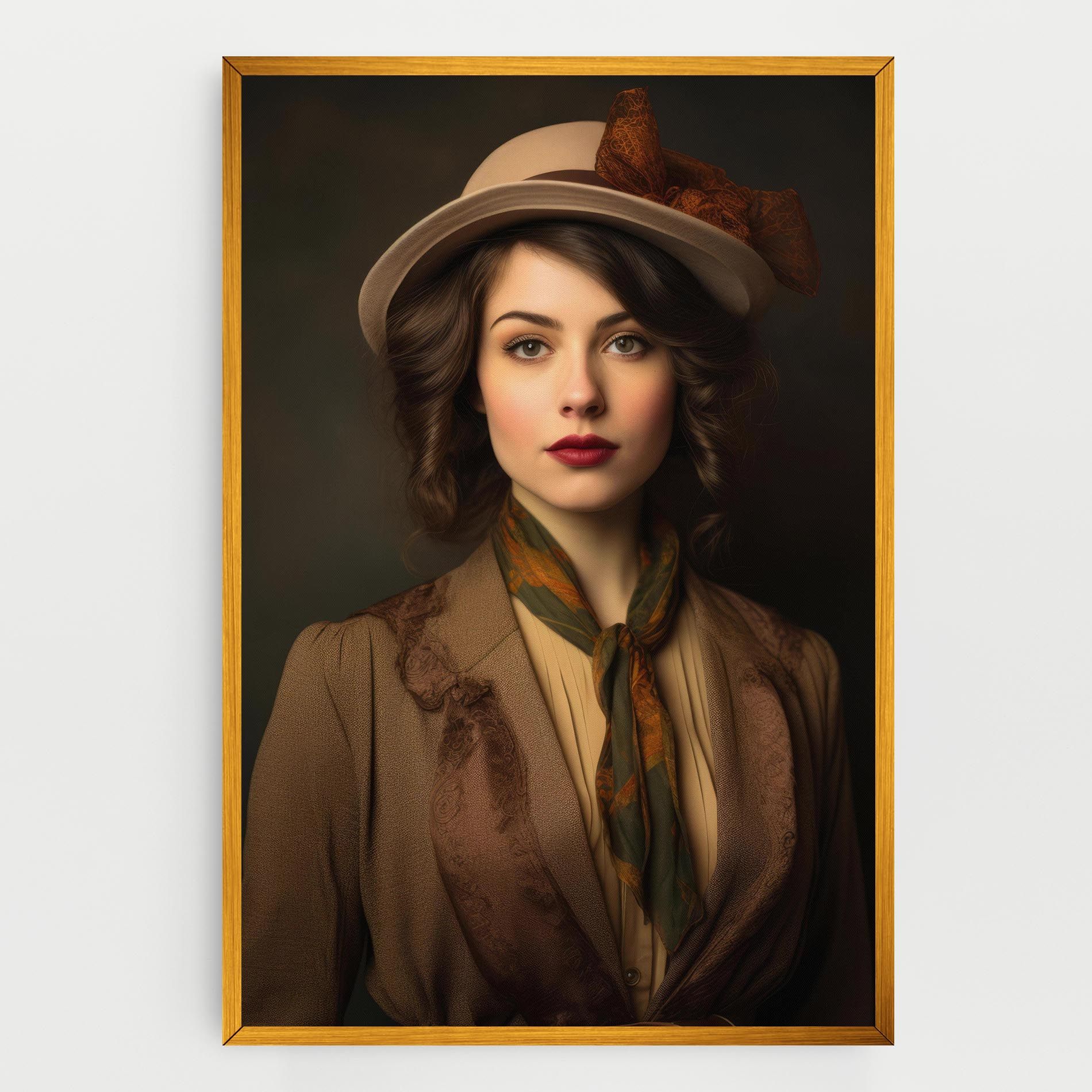 Cream Vintage Hat mockup 0