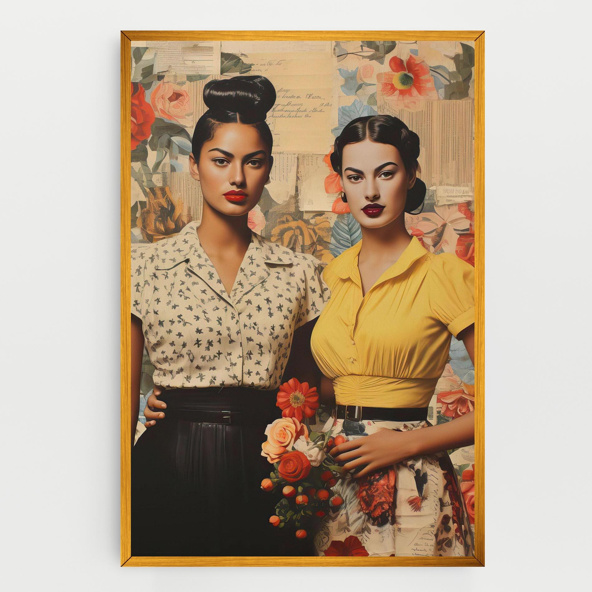 Leinwandbild Friendship Vintage Power mockup 0