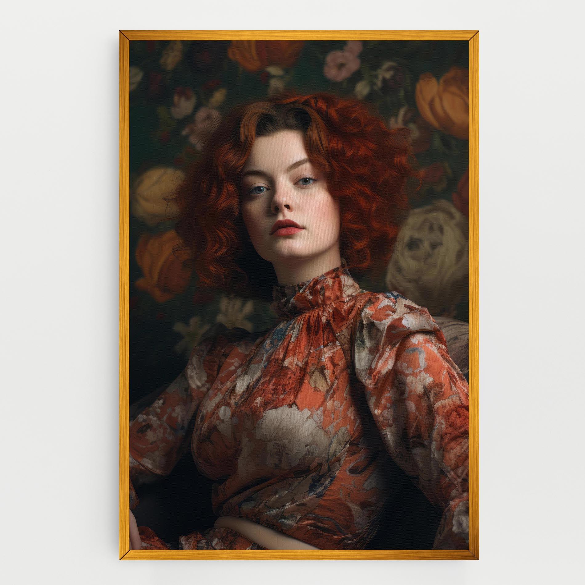 Leinwandbild Red Vintage Hair mockup 0