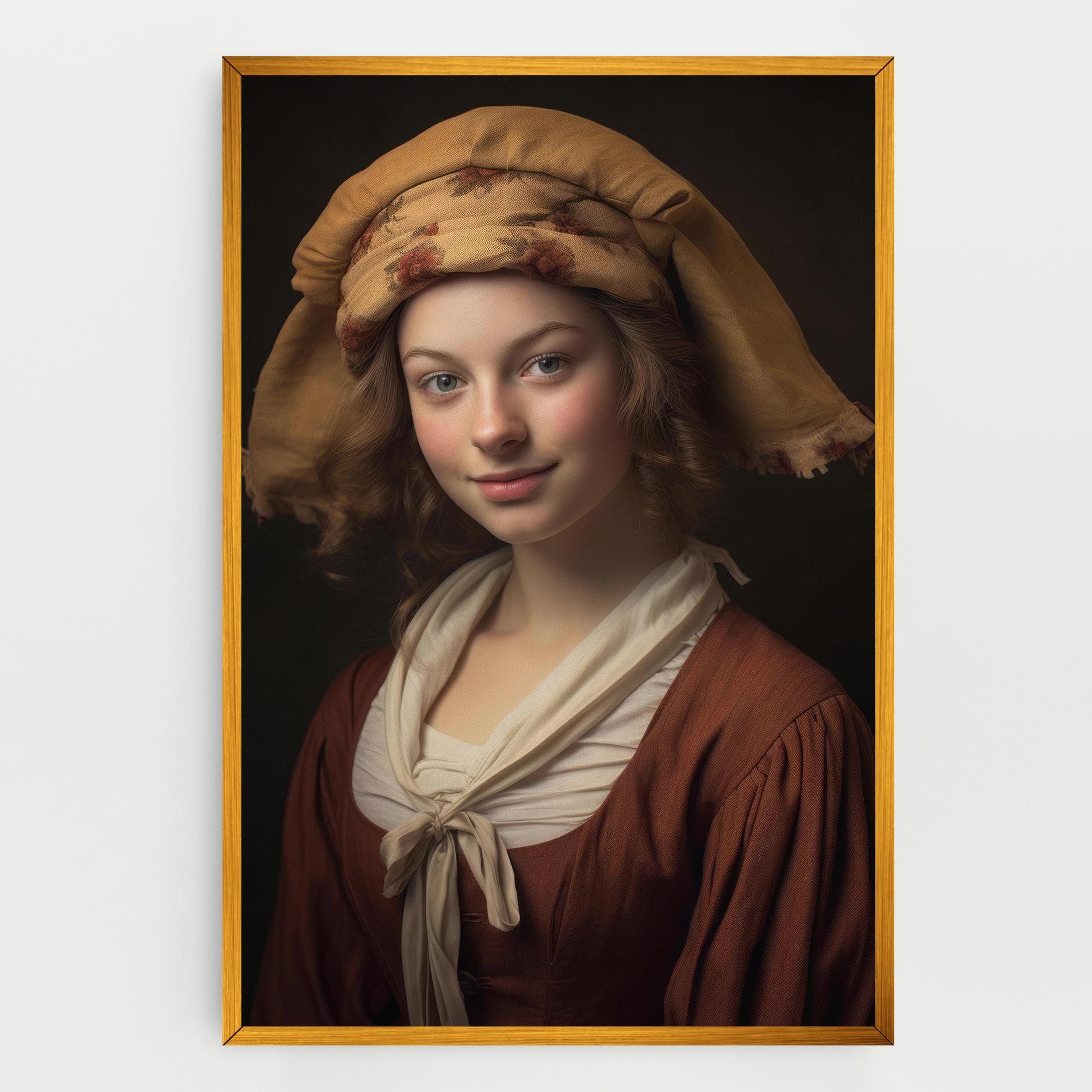 Young Vintage Woman mockup 0