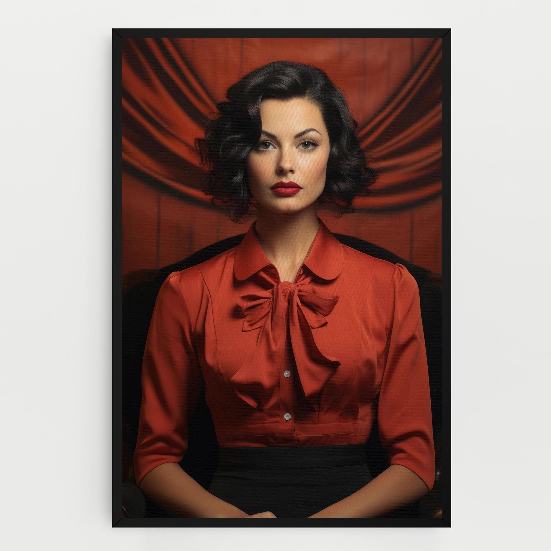 Pretty Red Blouse mockup 0