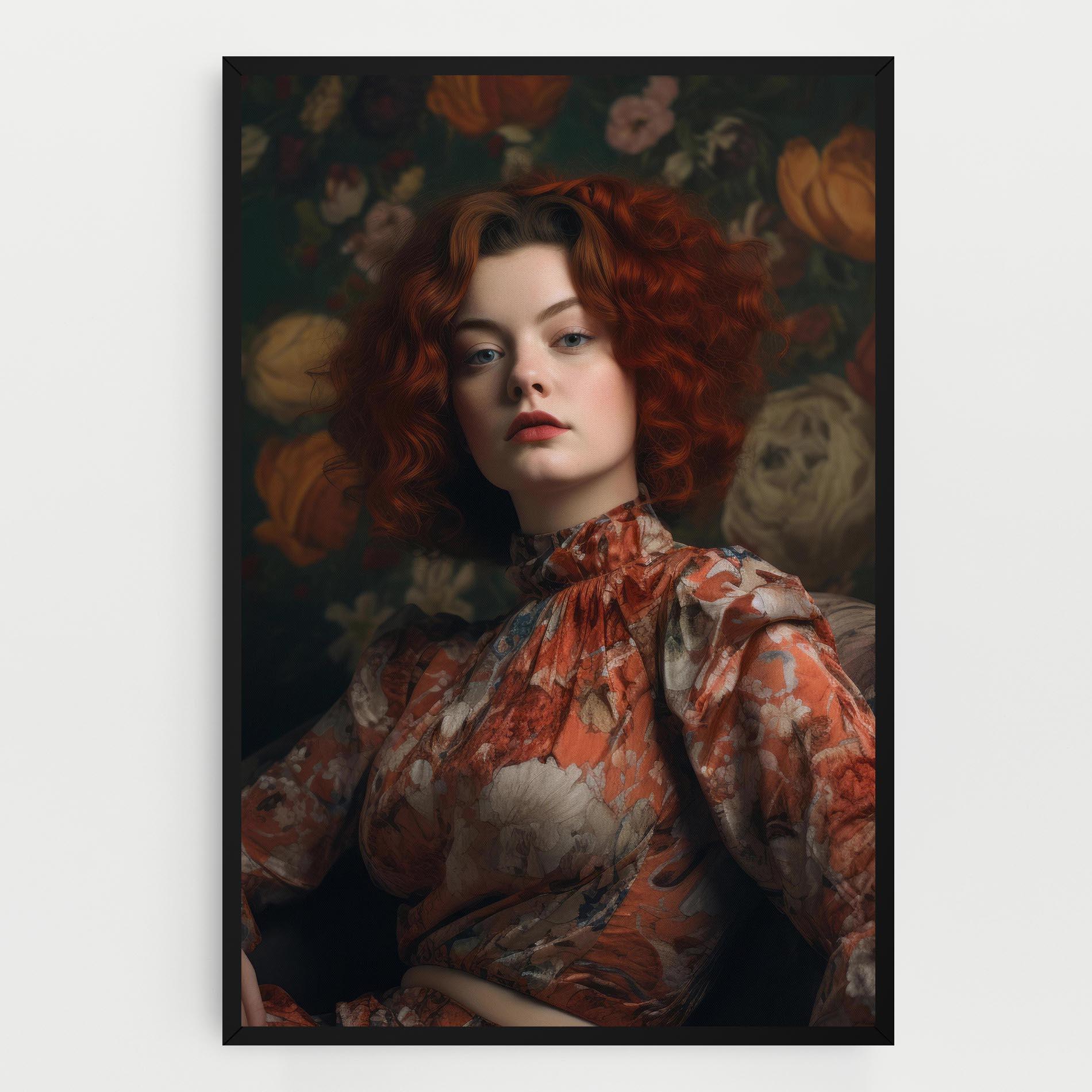 Leinwandbild Red Vintage Hair mockup 0