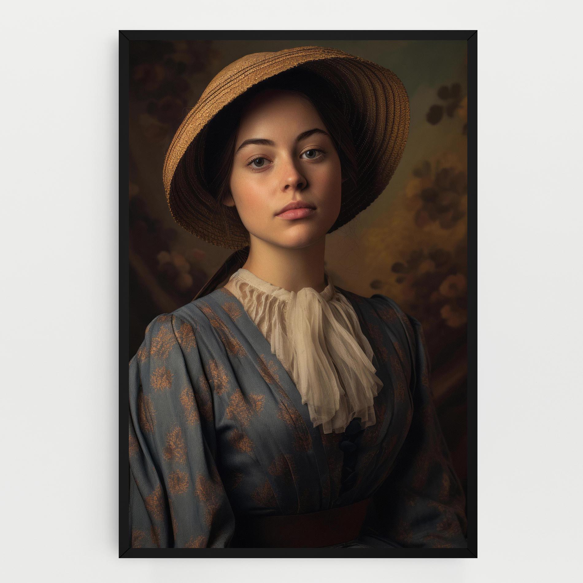 Leinwandbild Vintage Blue Dress mockup 0