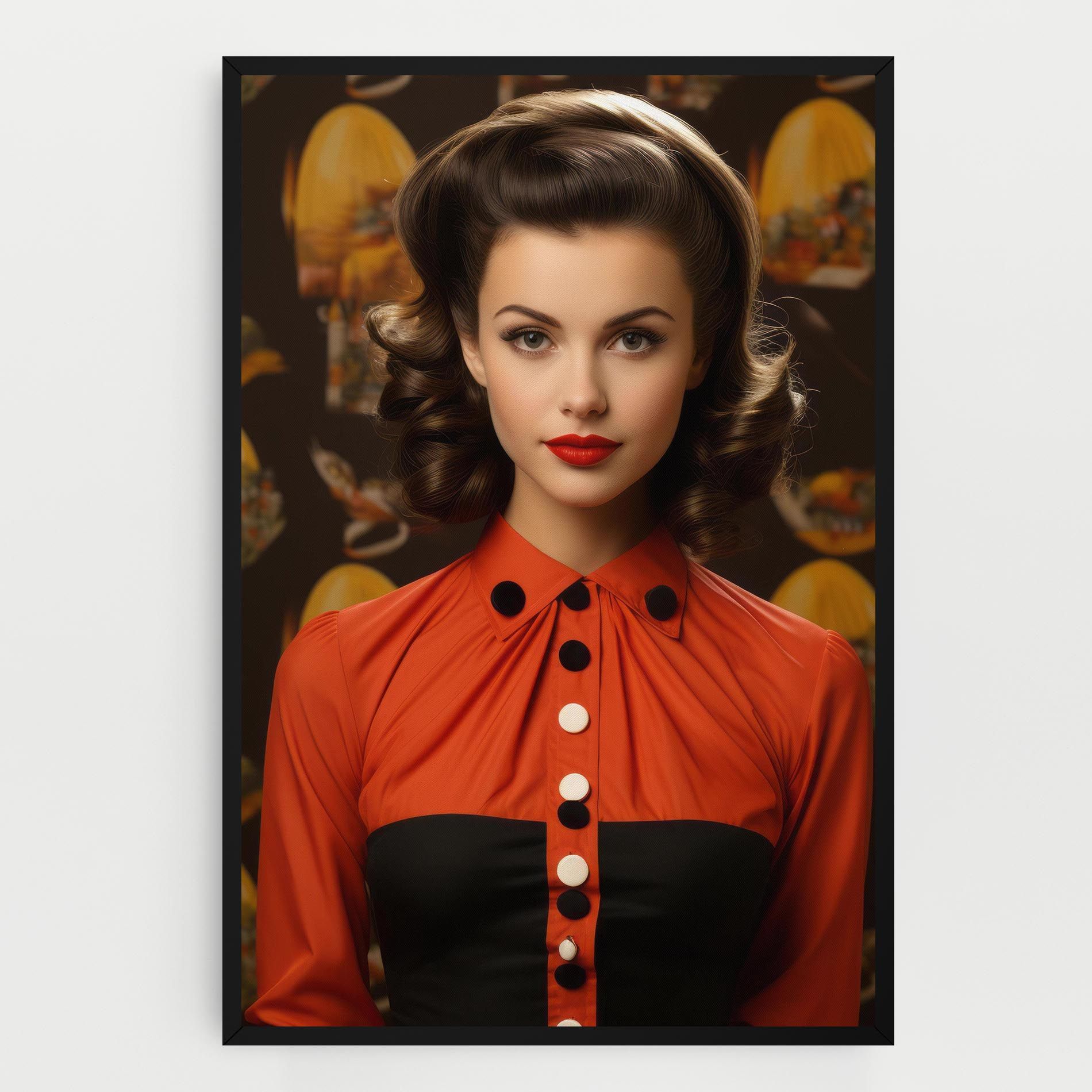 Vintage Red Black mockup 0