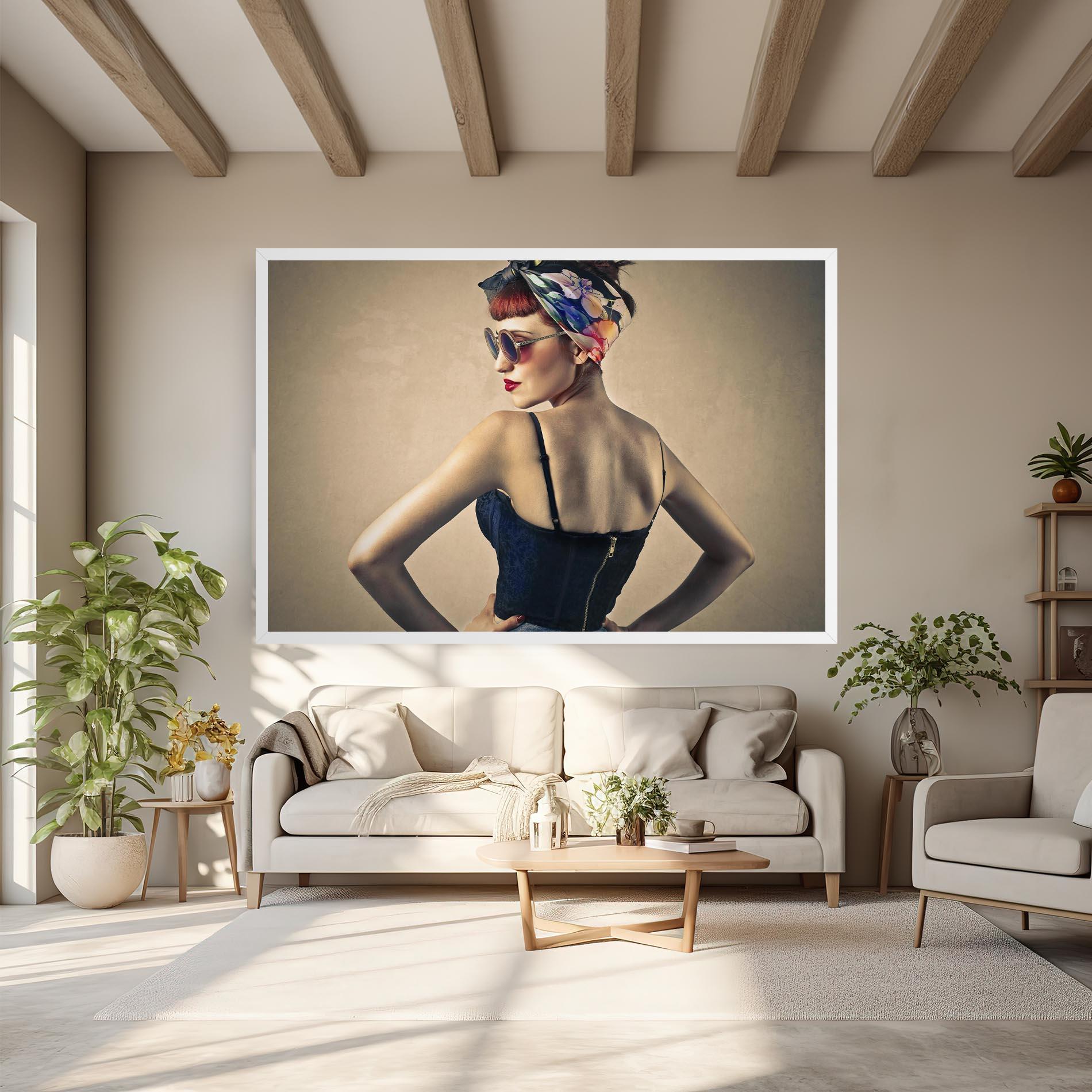 Leinwandbild Pin Up Girl mockup 6