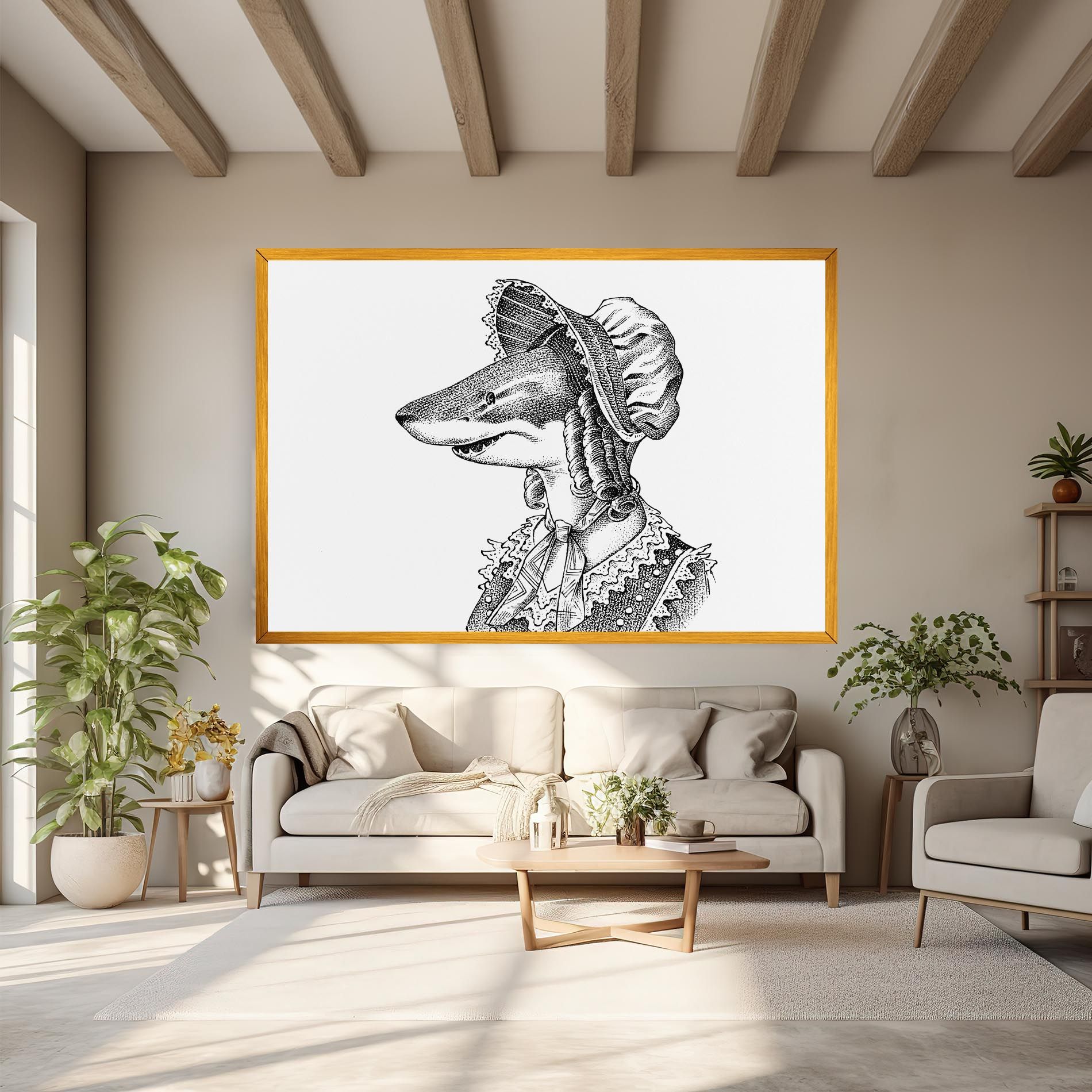 Vintage Shark mockup 6