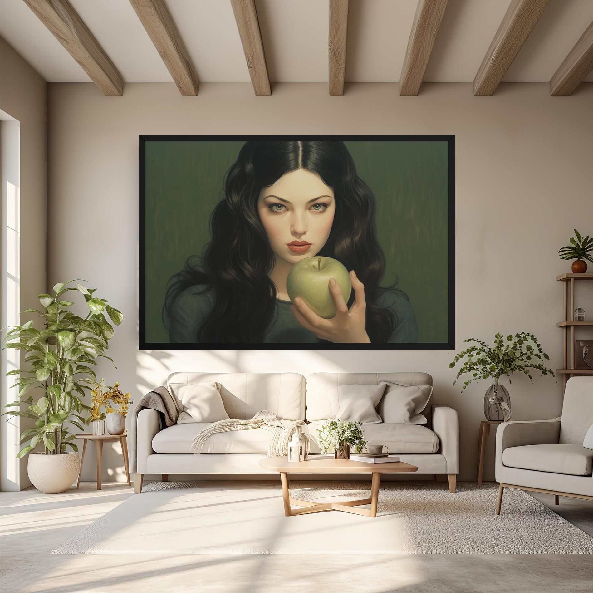 Green Apple Painting mockup 6