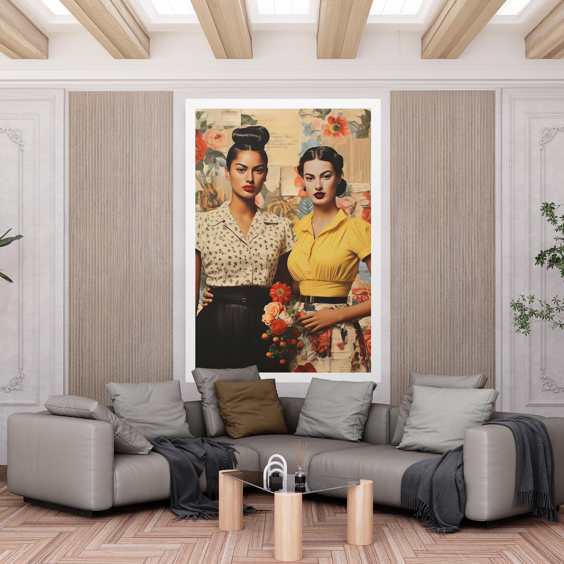 Leinwandbild Friendship Vintage Power mockup 6