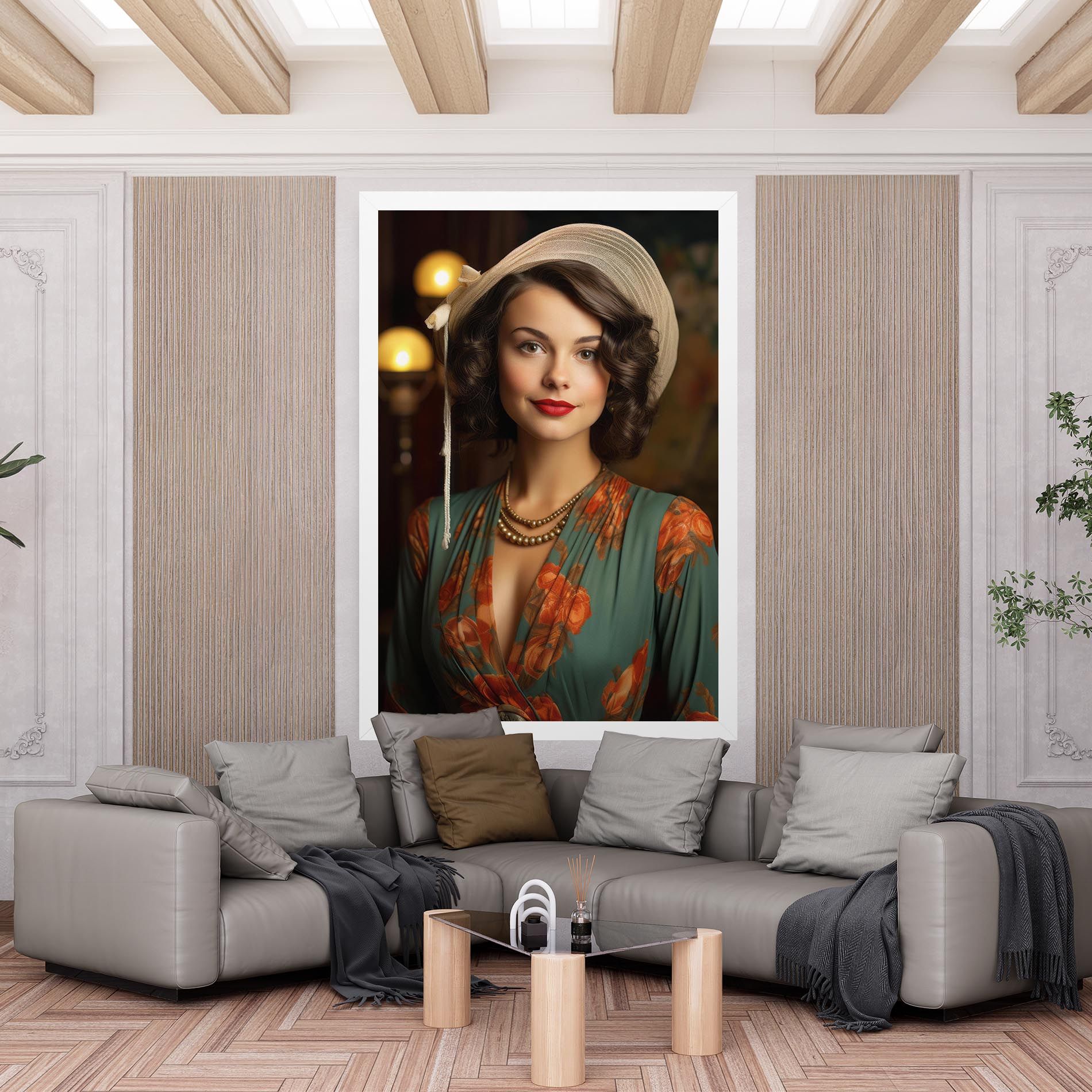 Green Orange Blouse mockup 6