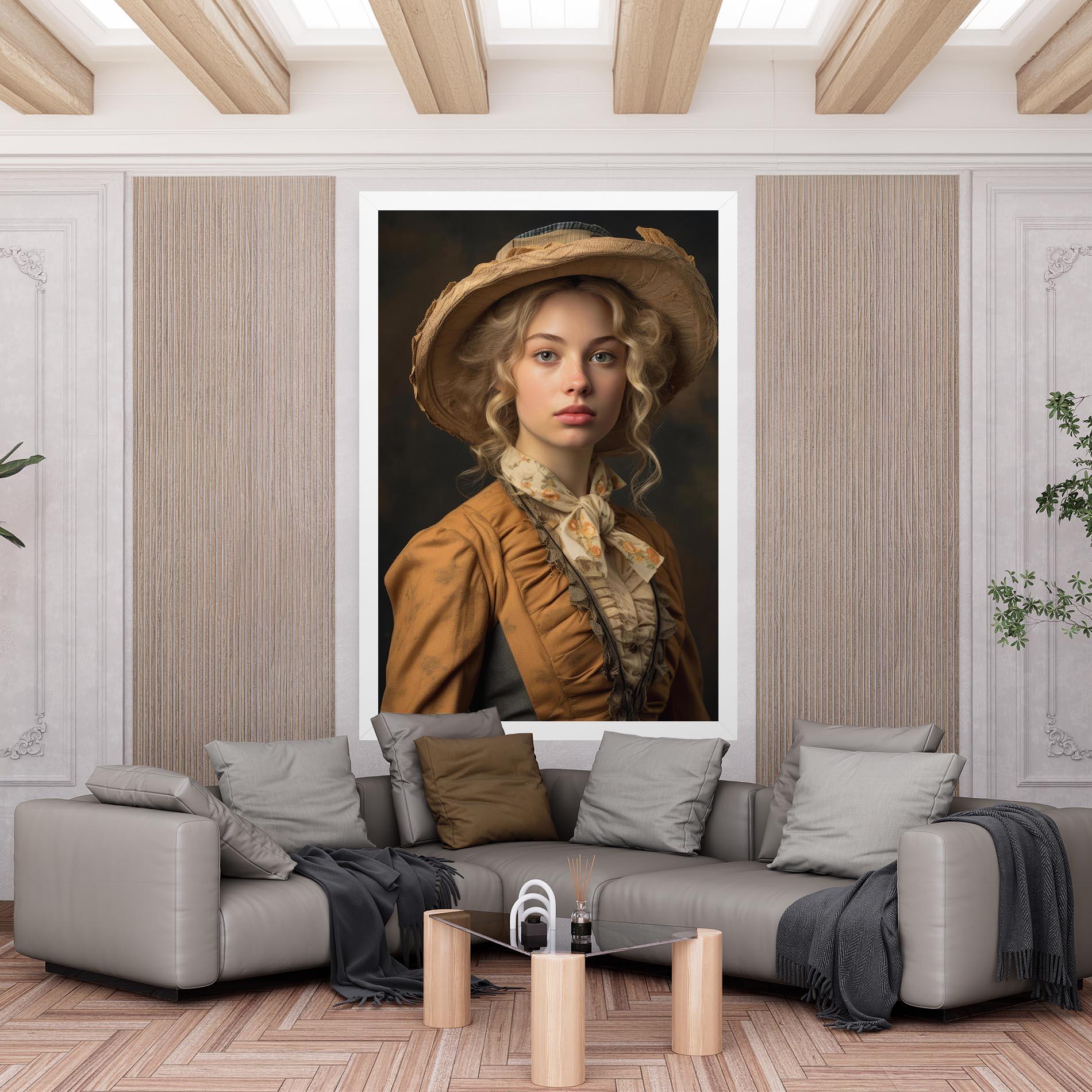 Leinwandbild Pretty Vintage Blonde mockup 6