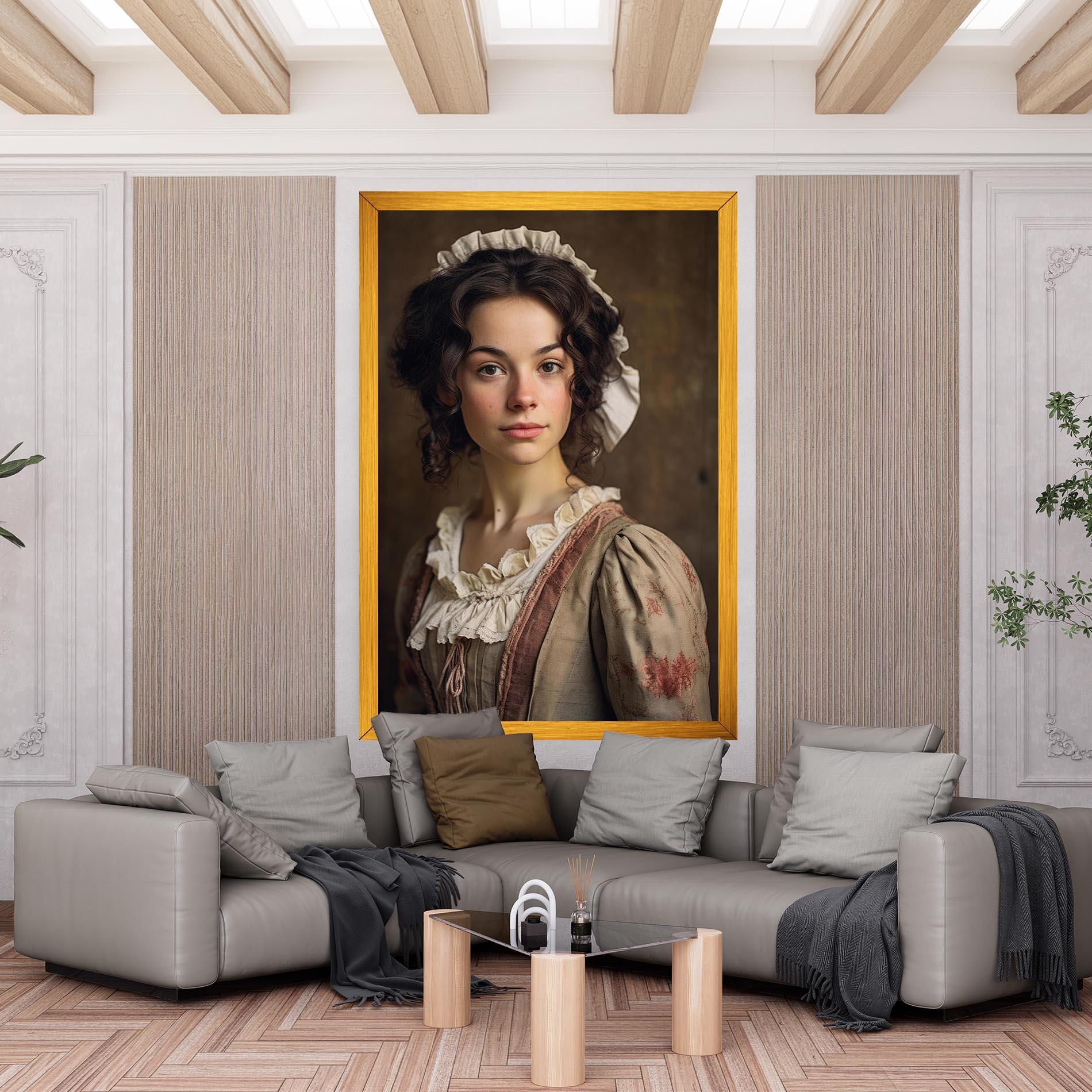 Leinwandbild Light Green Dress mockup 6