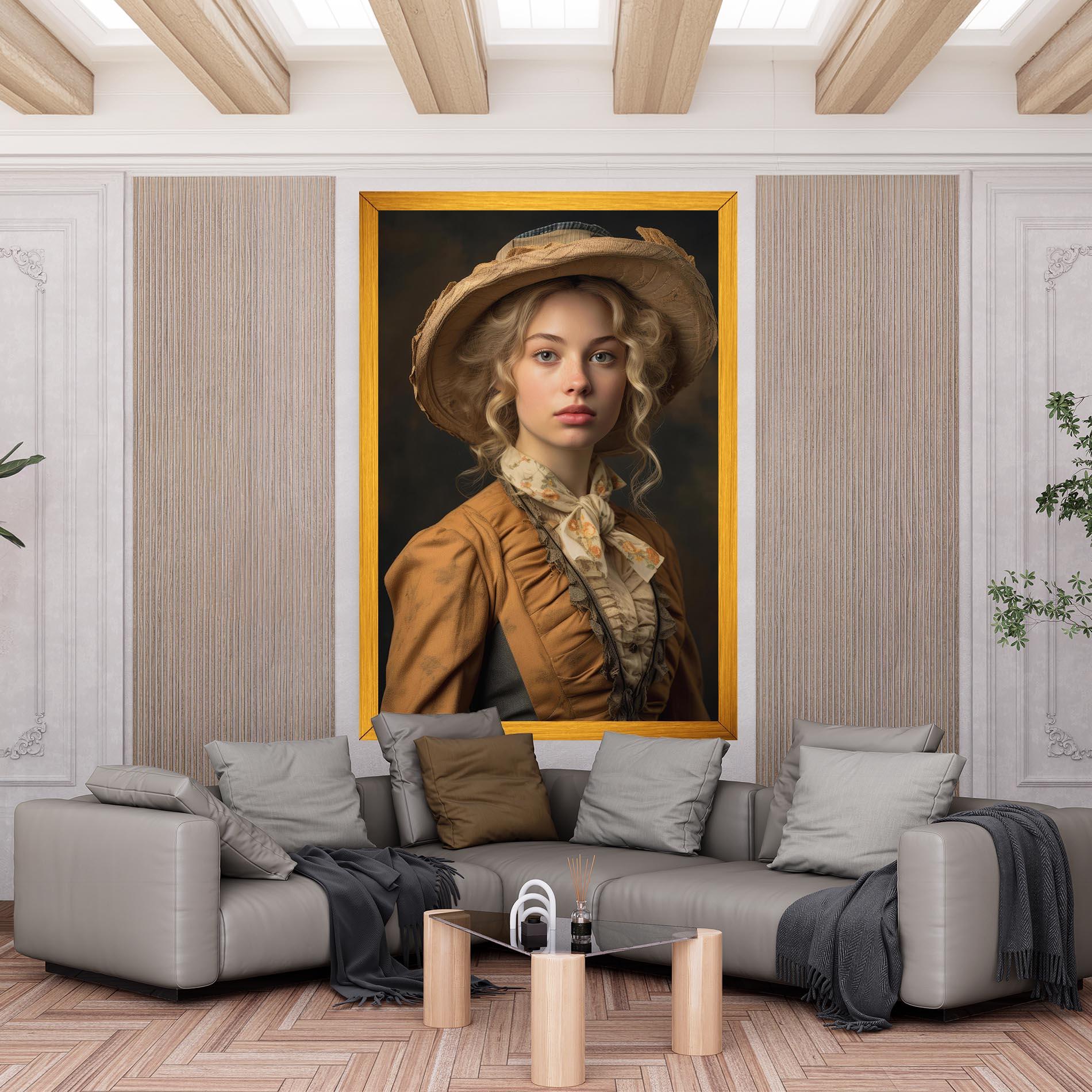 Leinwandbild Pretty Vintage Blonde mockup 6