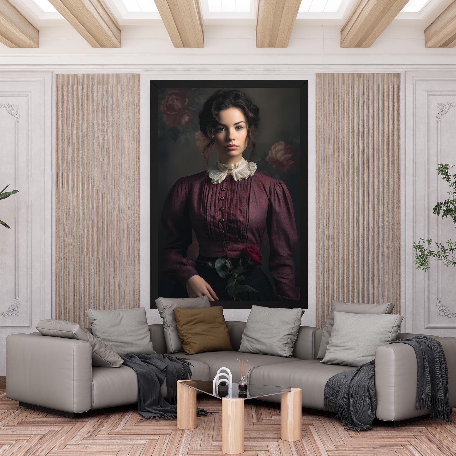 Holding Vintage Rose mockup 6