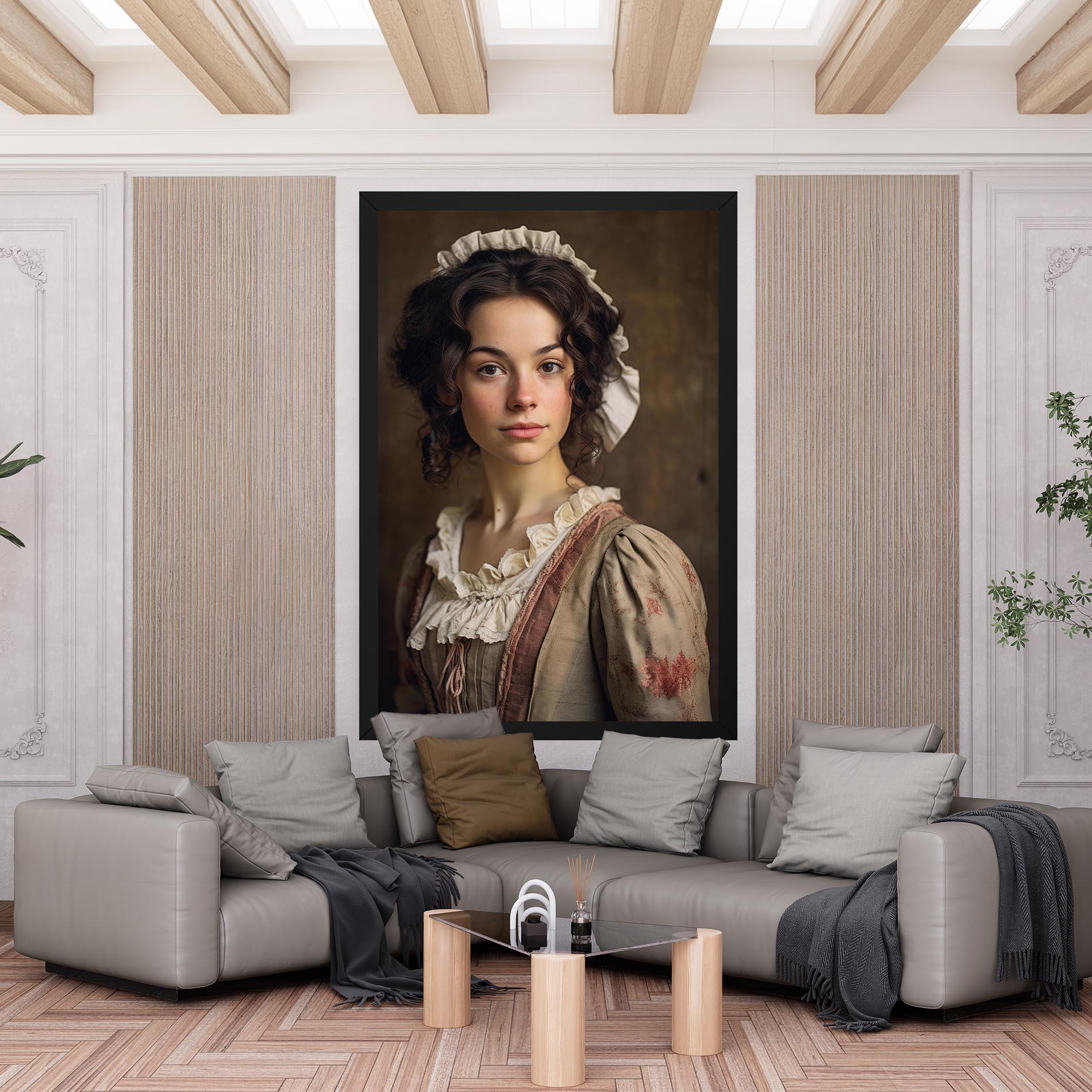 Leinwandbild Light Green Dress mockup 6