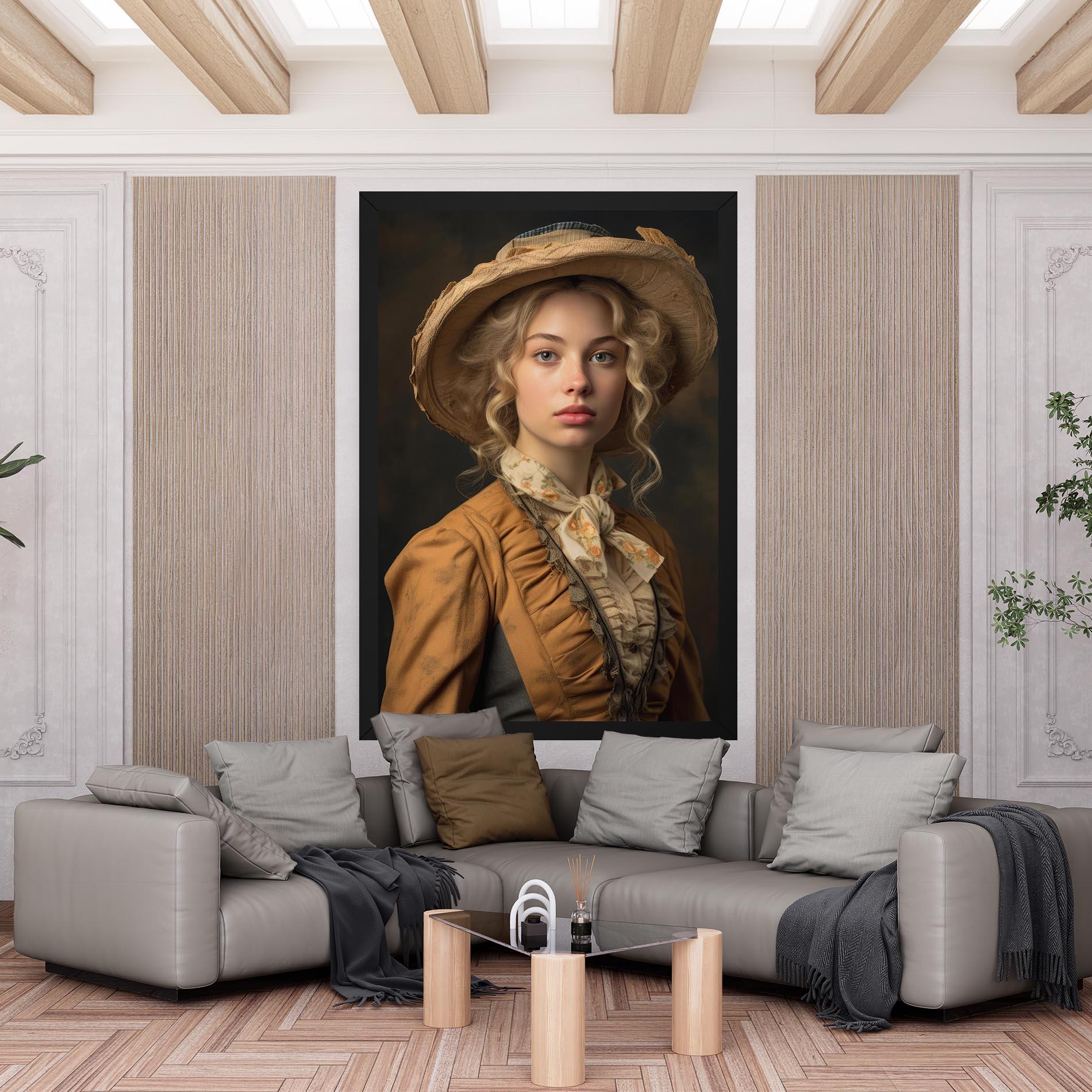 Leinwandbild Pretty Vintage Blonde mockup 6