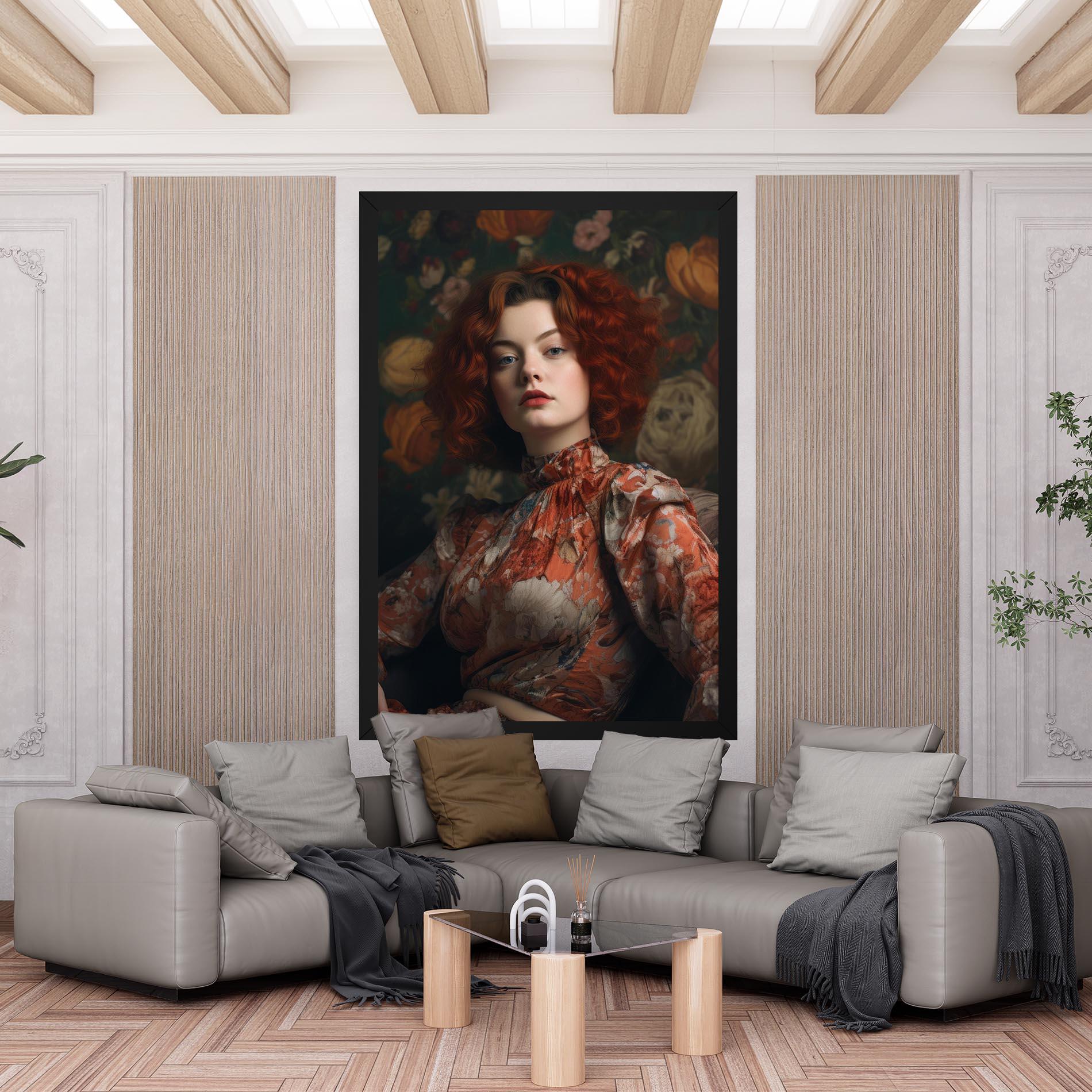 Leinwandbild Red Vintage Hair mockup 6