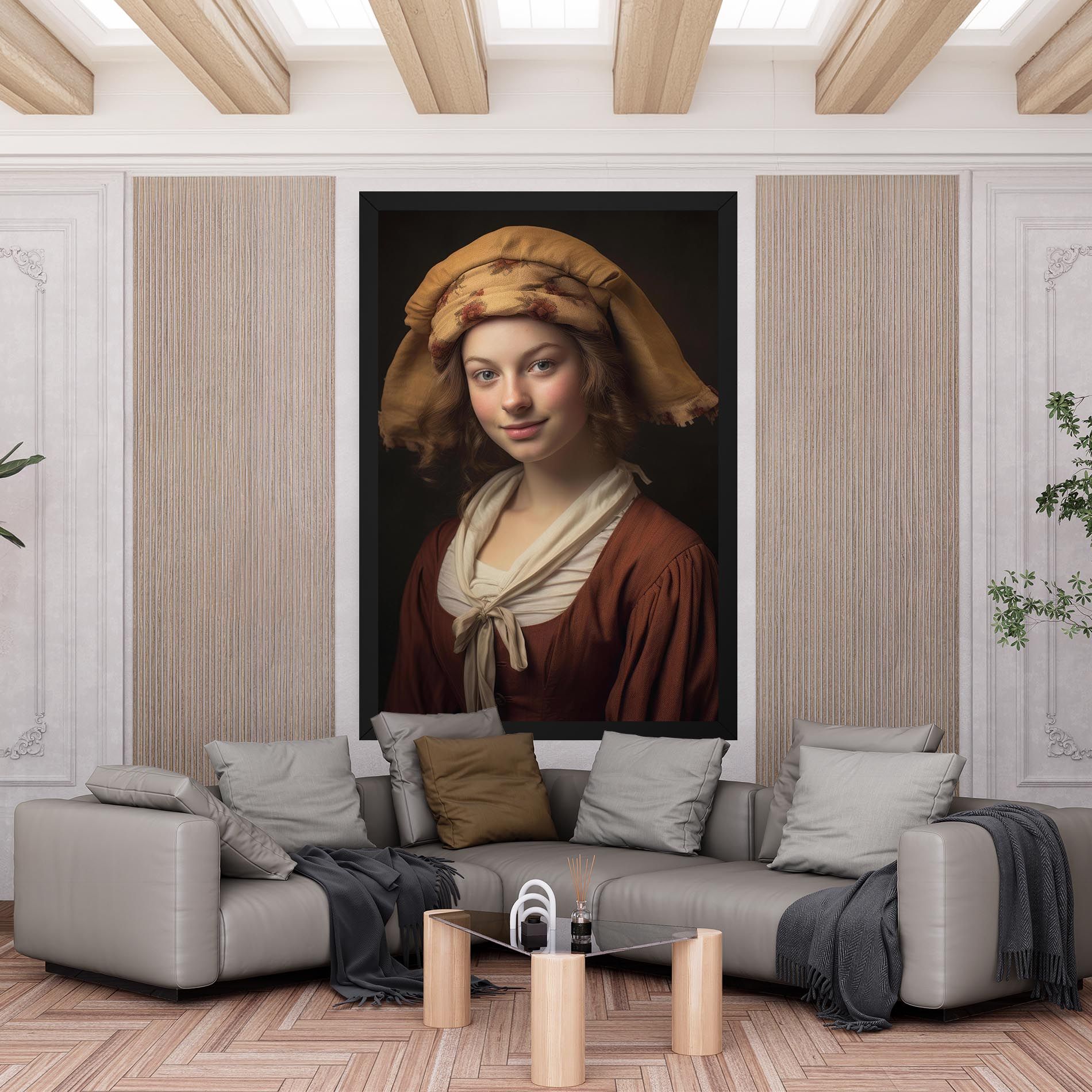 Young Vintage Woman mockup 6