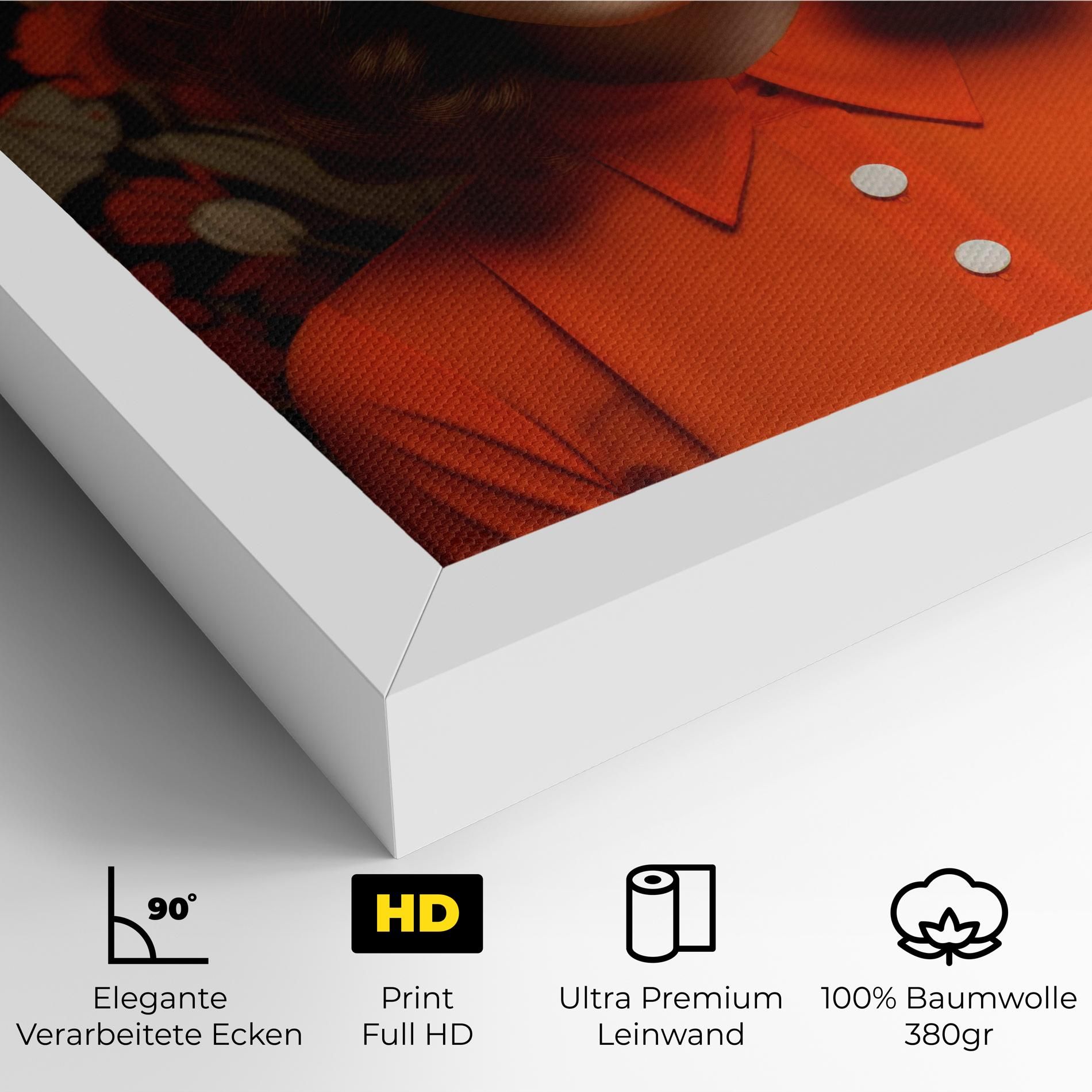 Orange Blouse Woman mockup 4