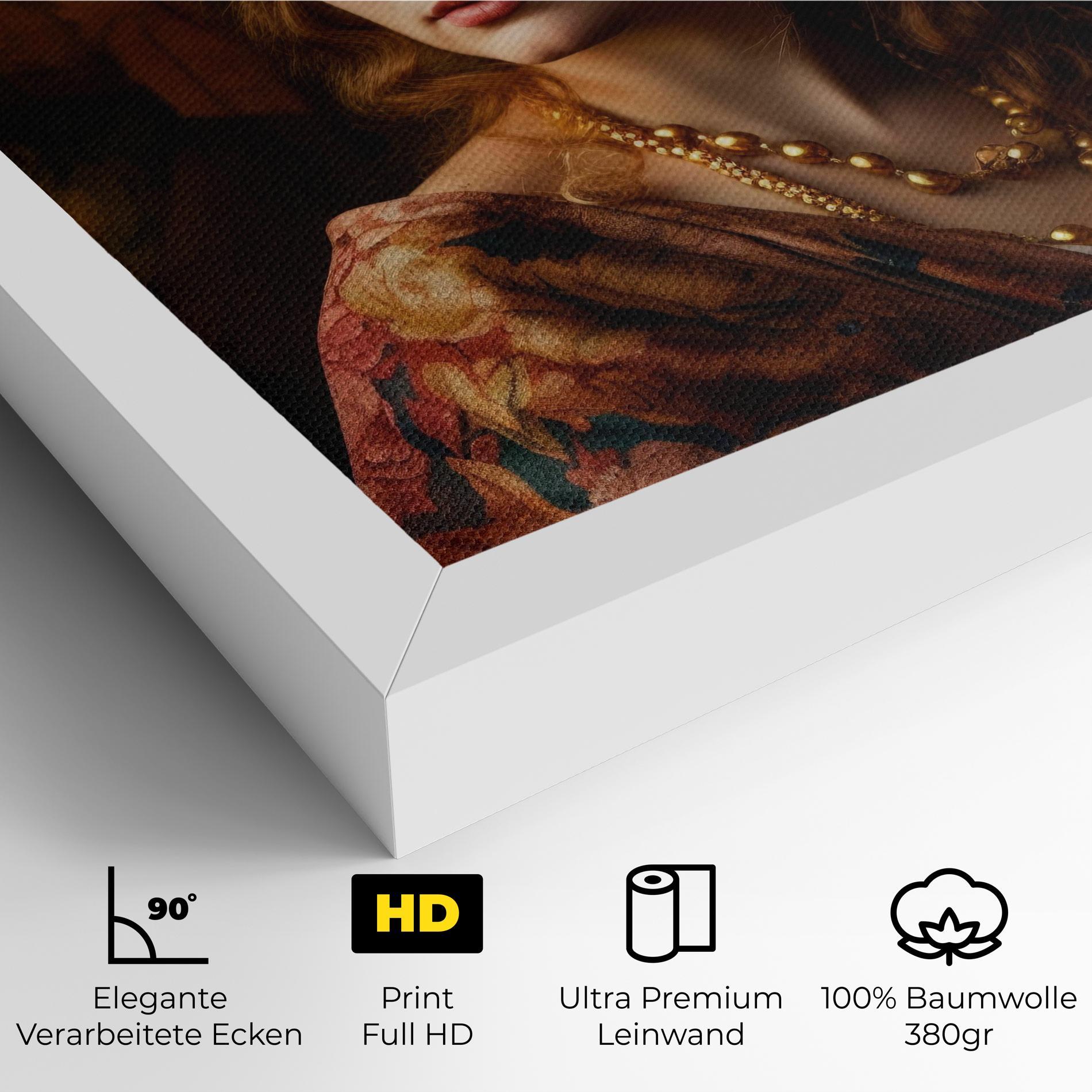 Leinwandbild Renaissance Woman mockup 4