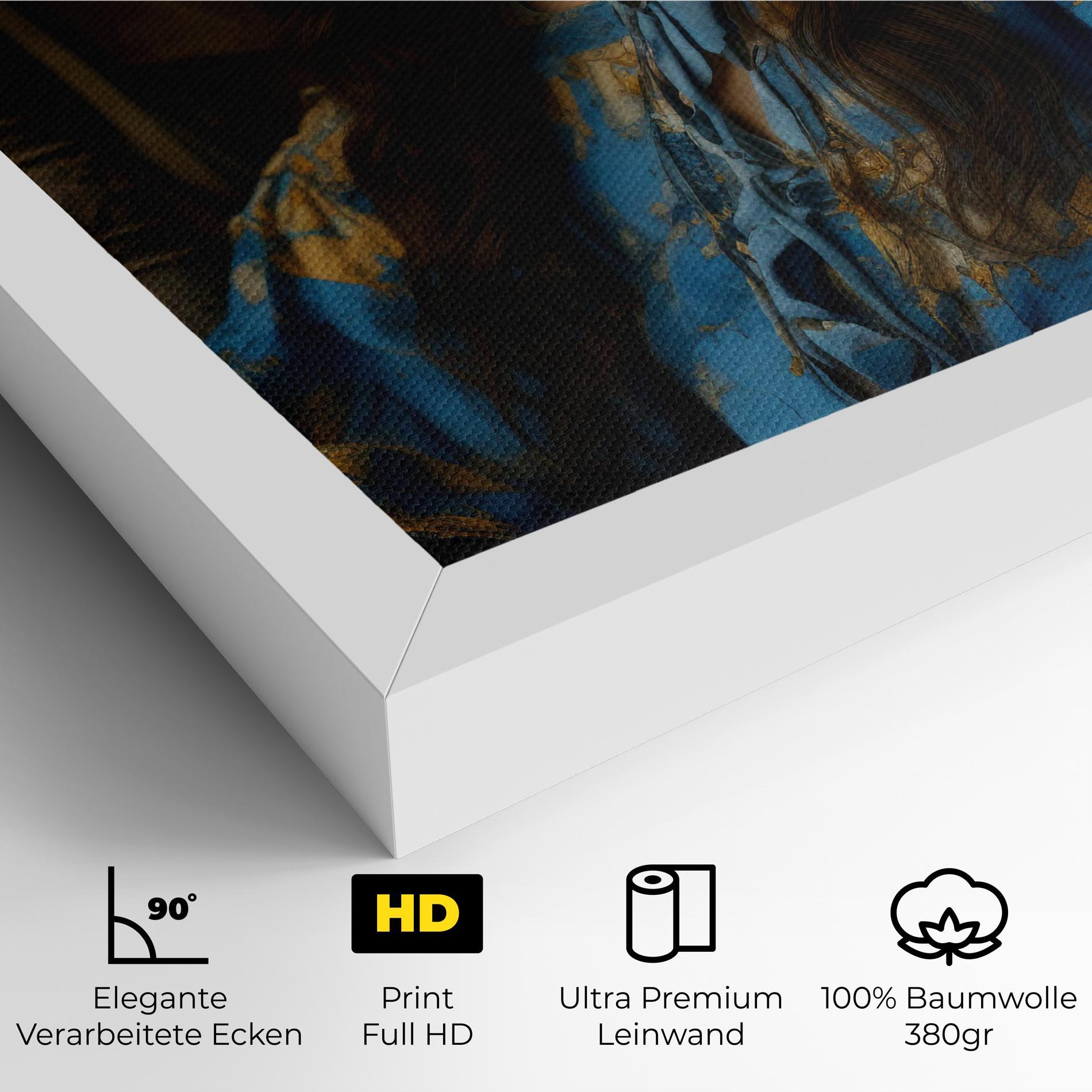 Leinwandbild Yellow Rose Dress mockup 4