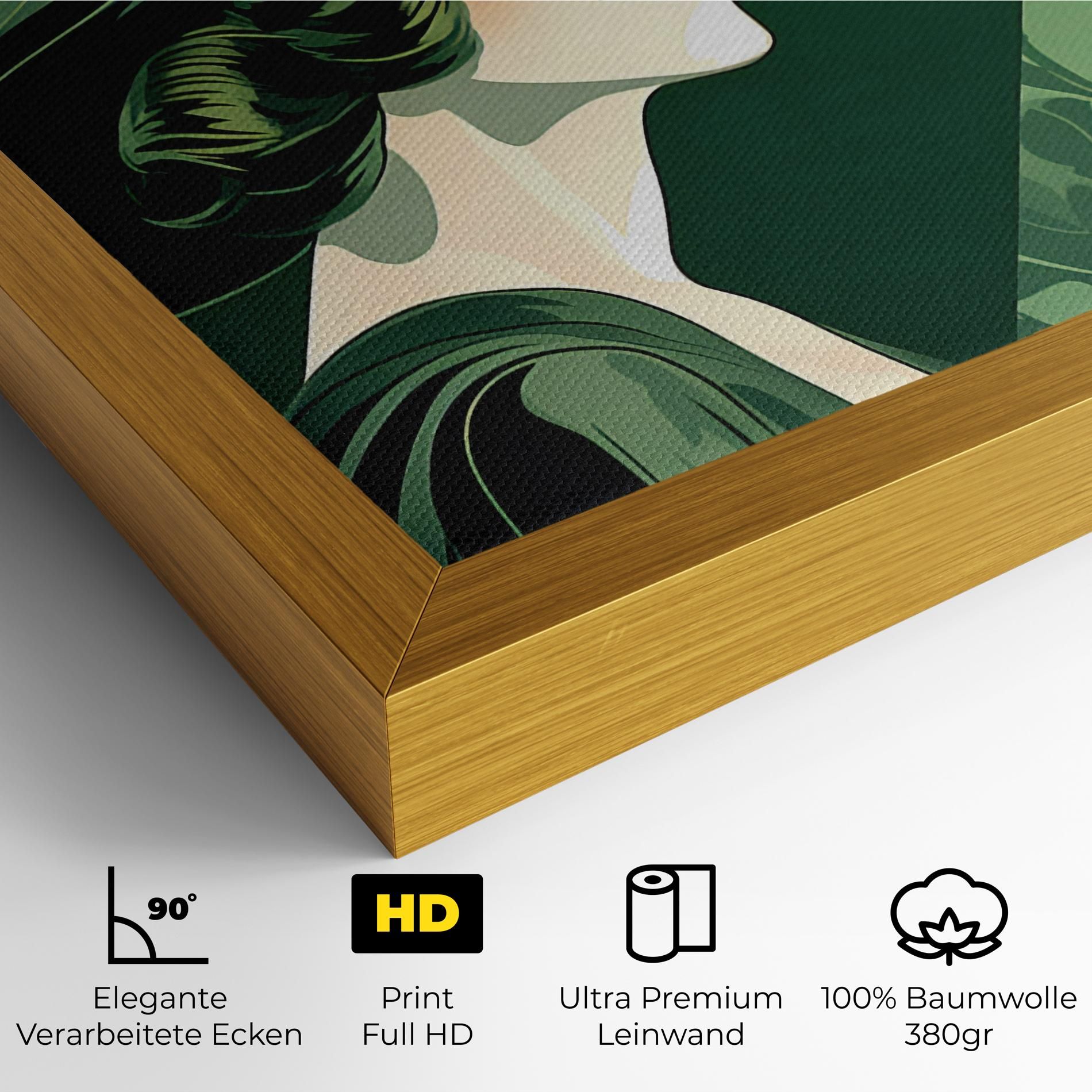 Green Woman Painting mockup 4