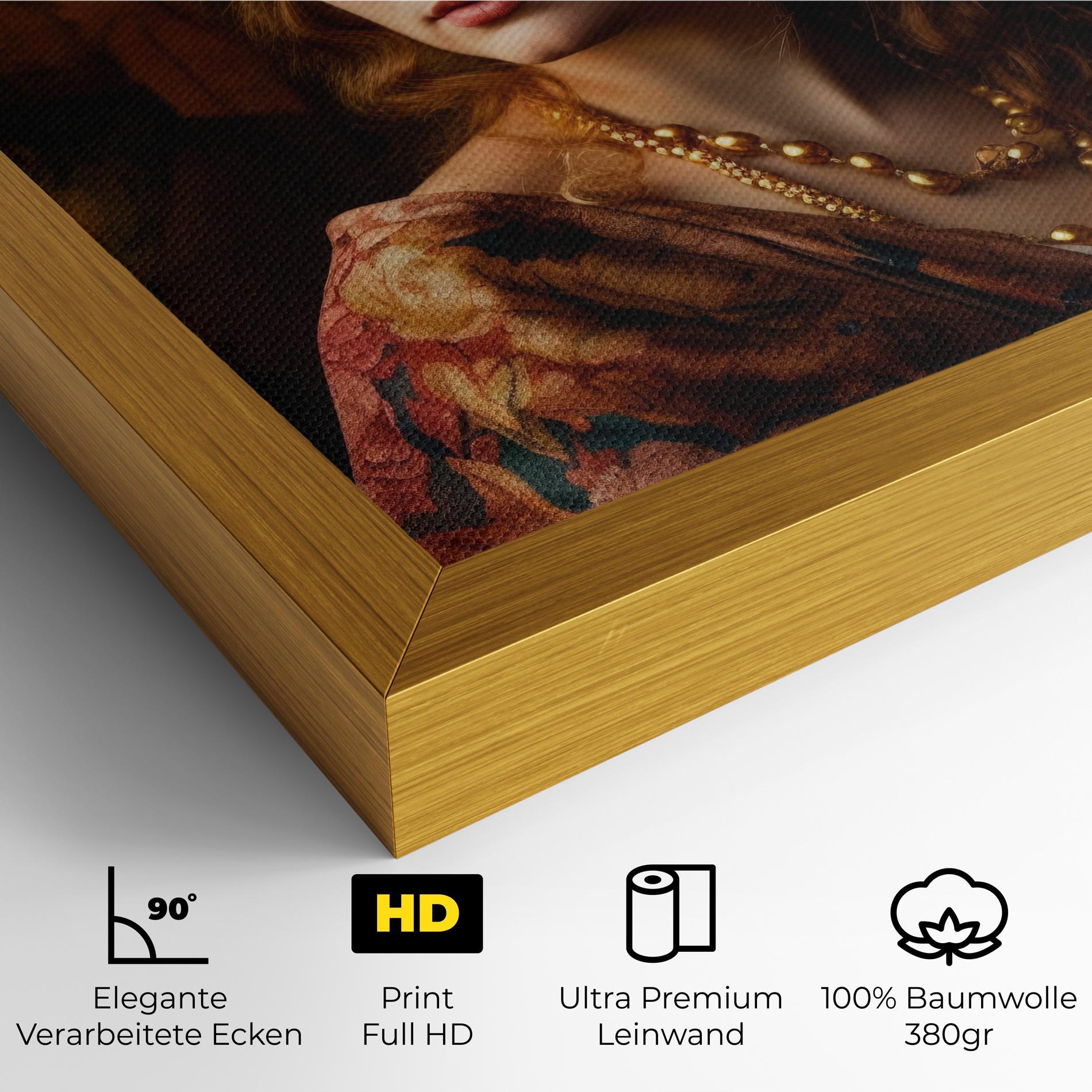 Leinwandbild Renaissance Woman mockup 4