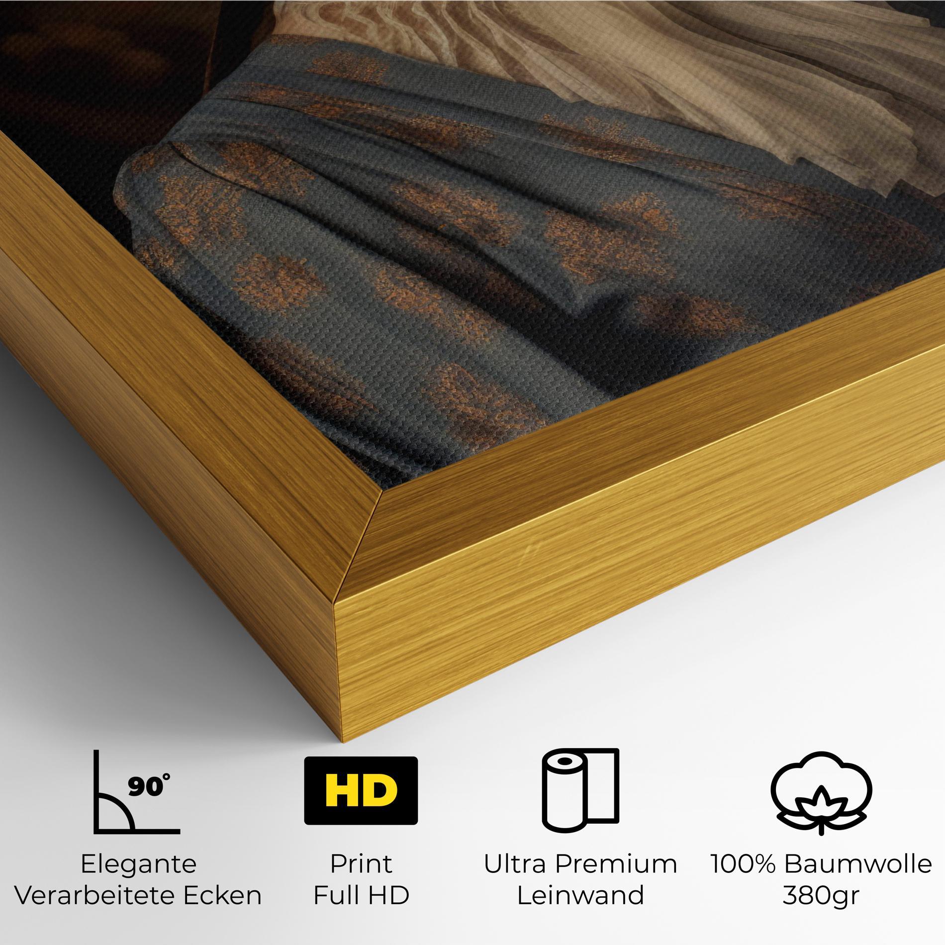 Leinwandbild Vintage Blue Dress mockup 4