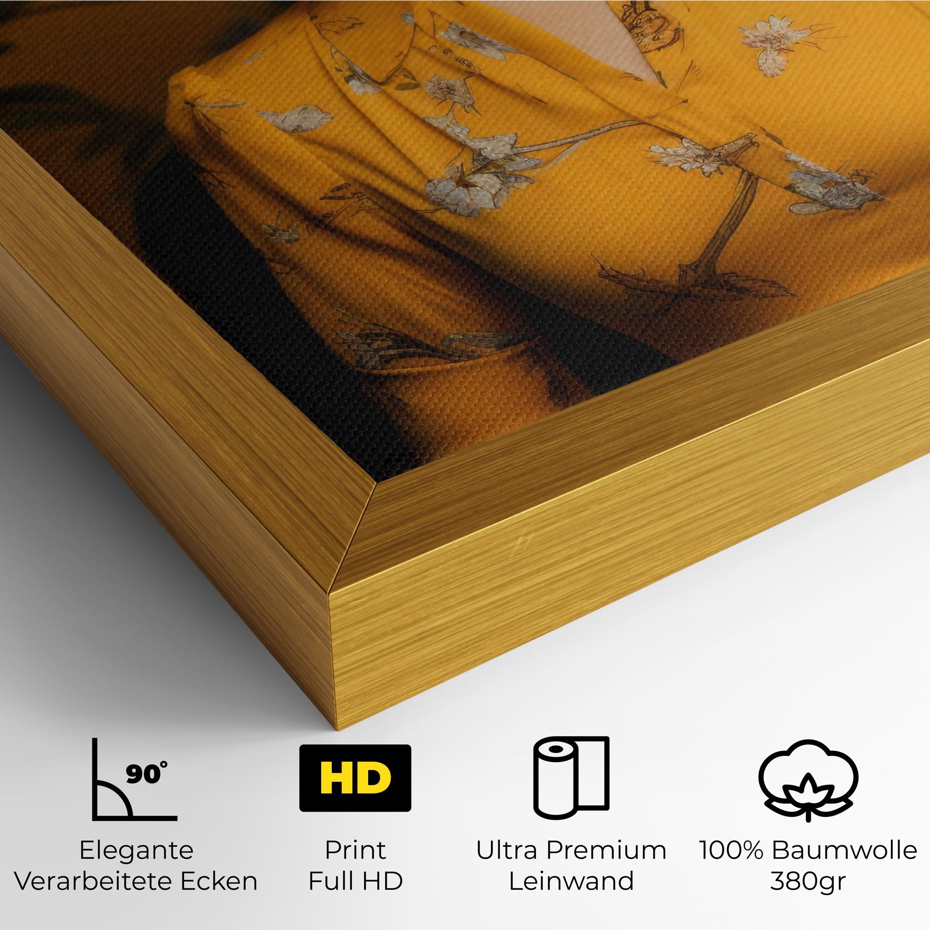 Yellow Red Dress mockup 4