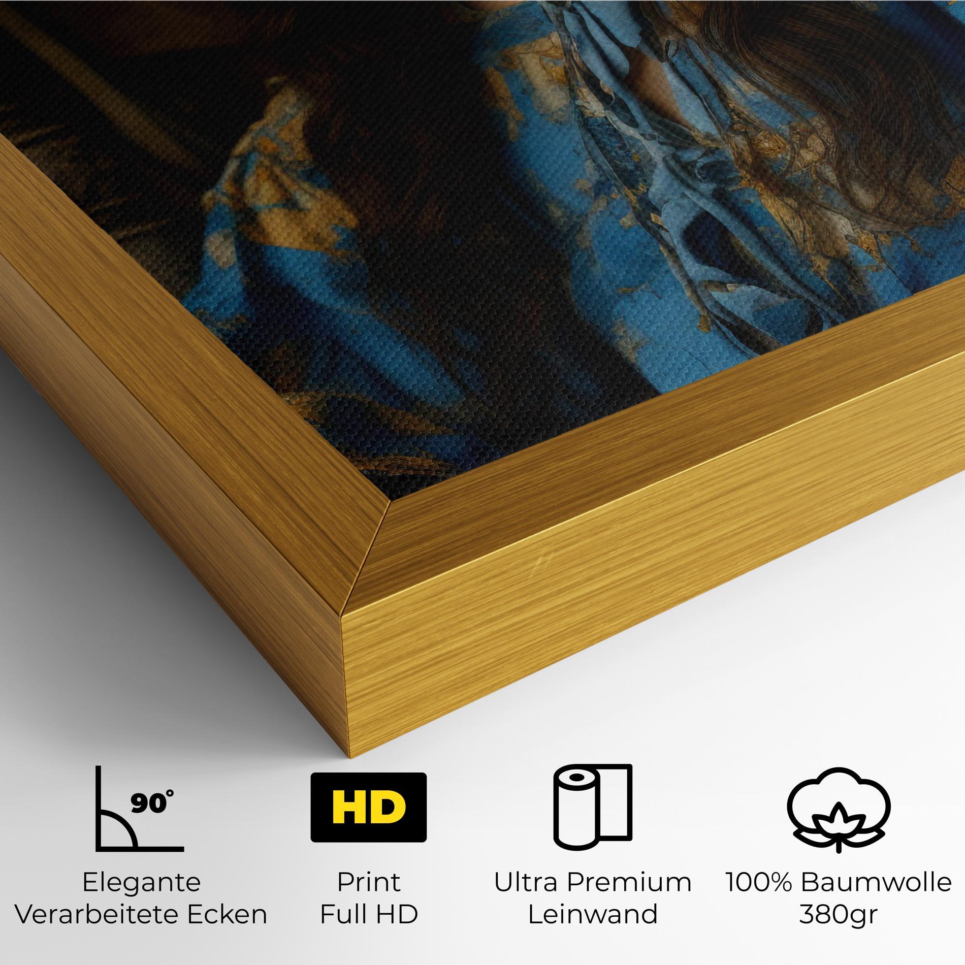 Leinwandbild Yellow Rose Dress mockup 4