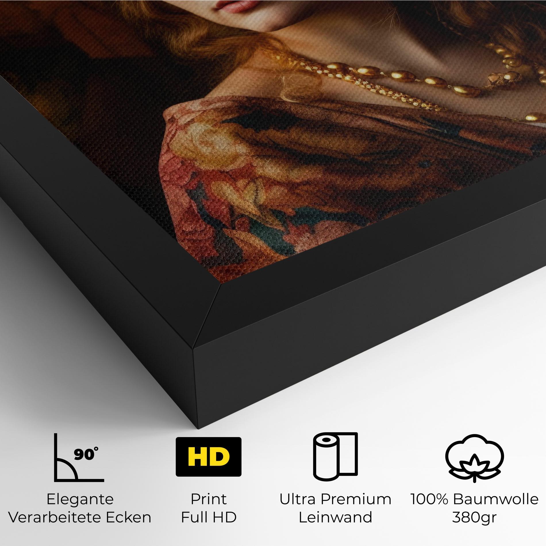 Leinwandbild Renaissance Woman mockup 4