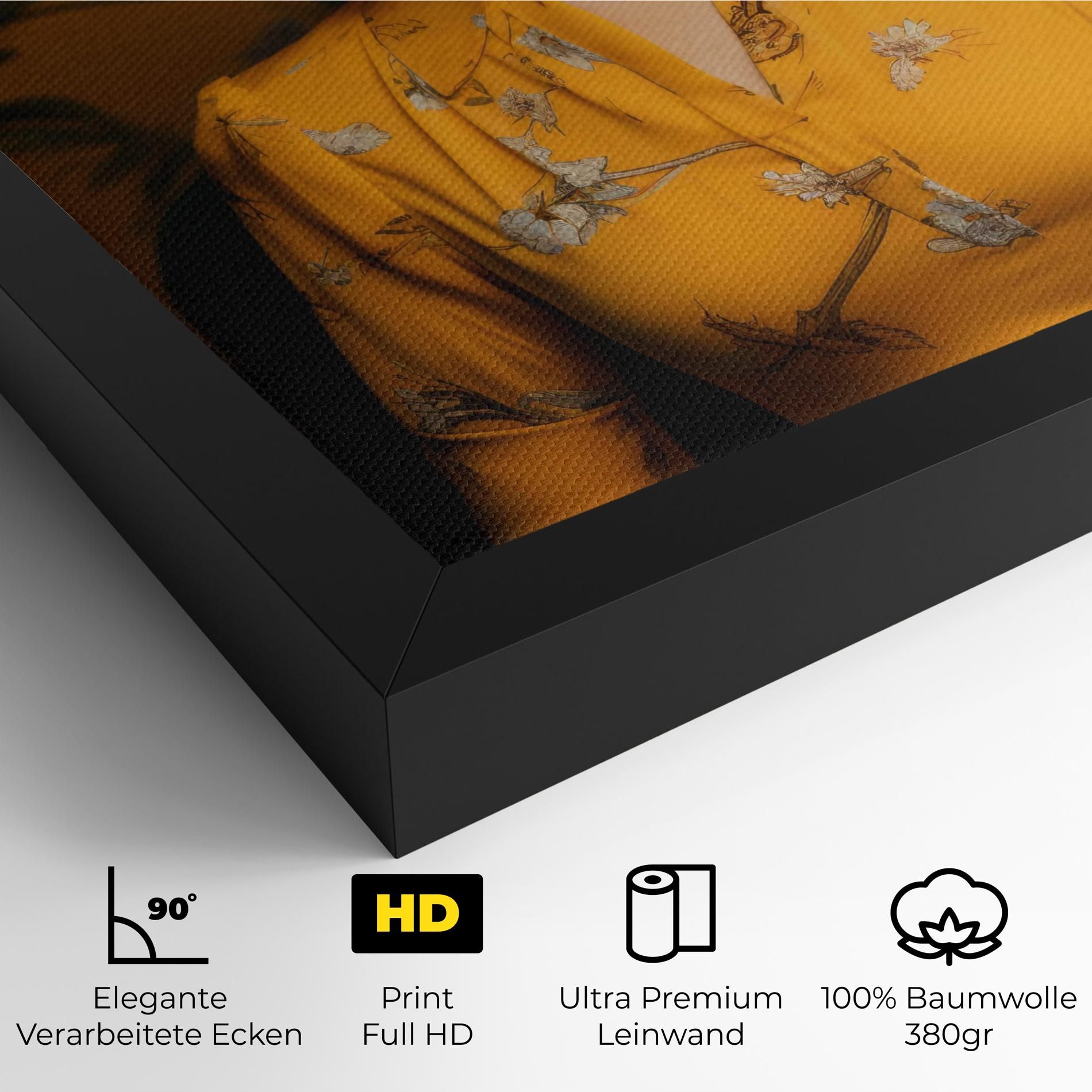 Yellow Red Dress mockup 4